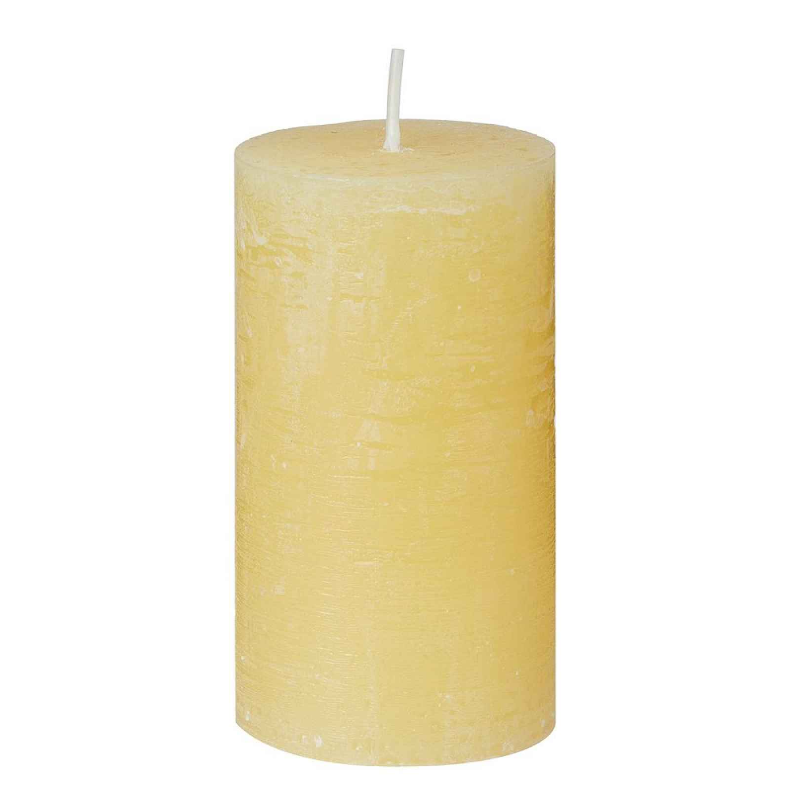 Butlers RUSTIC Svíčka 13 cm - pastelově žlutá