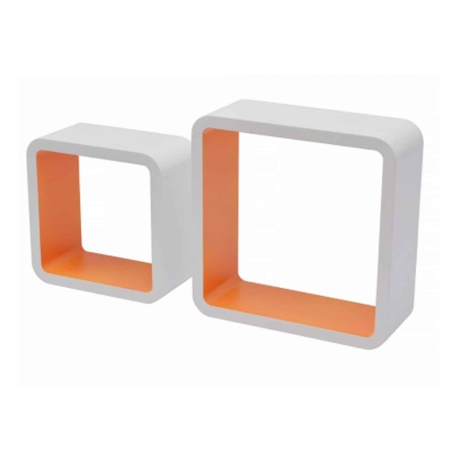 Sada 2 ks police Duo Cube, bílá/oranžová