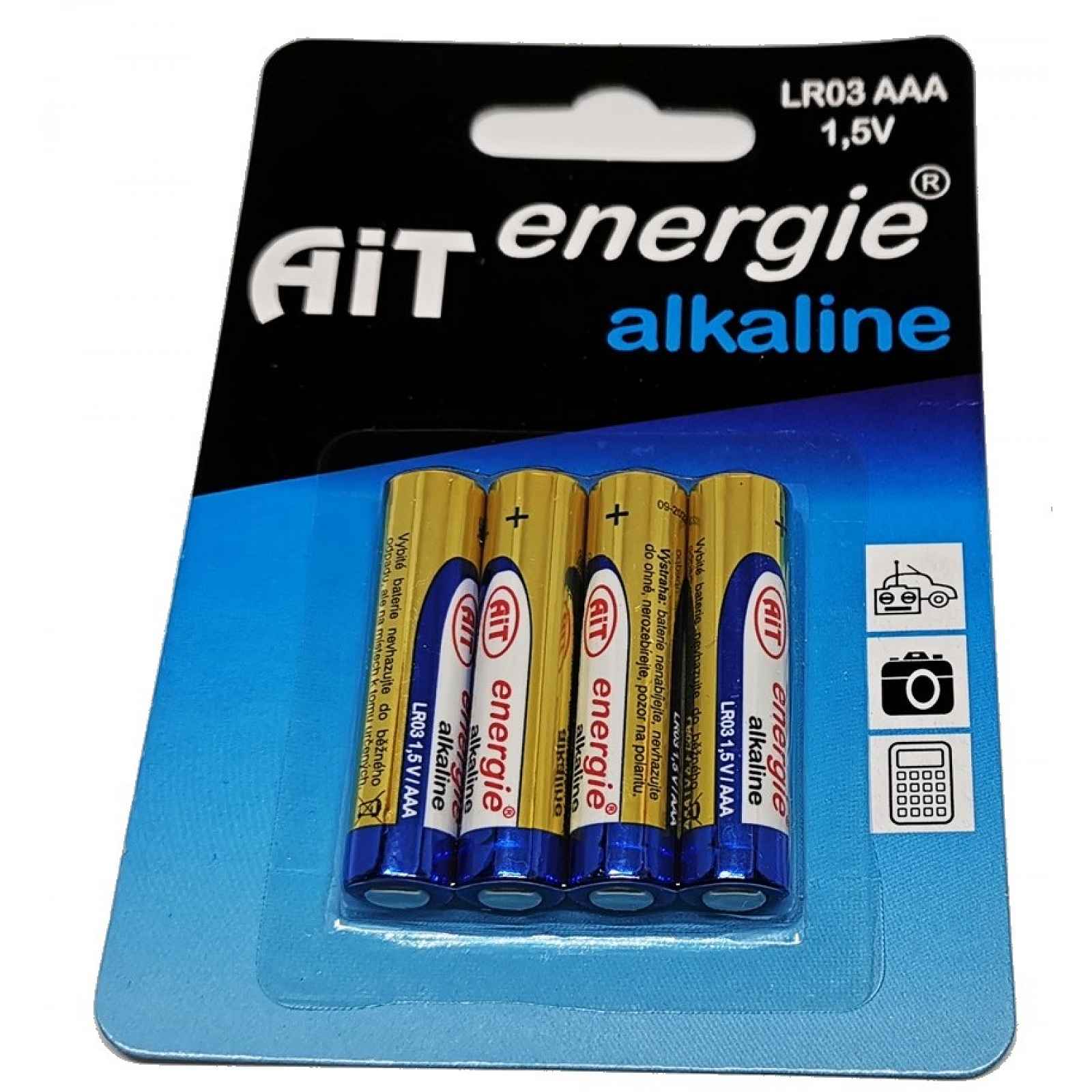 Tužková baterie (4 ks) Alkaline LRO3 AAA