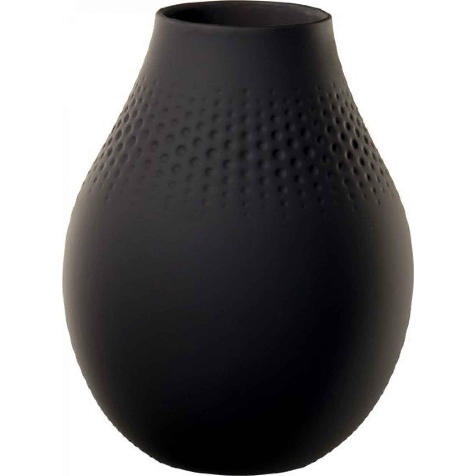 Villeroy & Boch Collier Noir porcelánová váza Perle, 20 cm