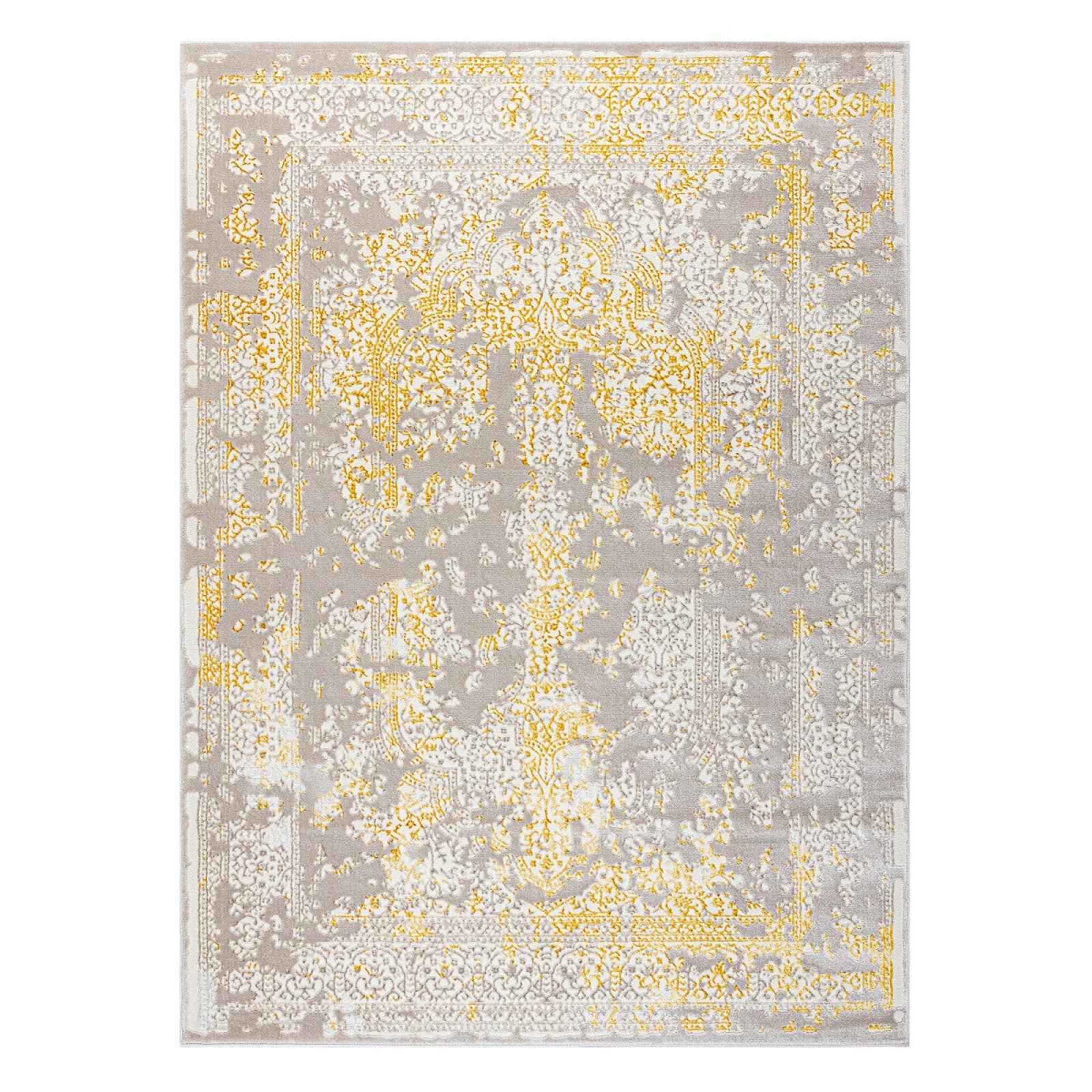 Kusový koberec Core 3807 Ornament Vintage beige/gold, 140x190, žlutá, chodba / předsíň, Dywany Łuszczów