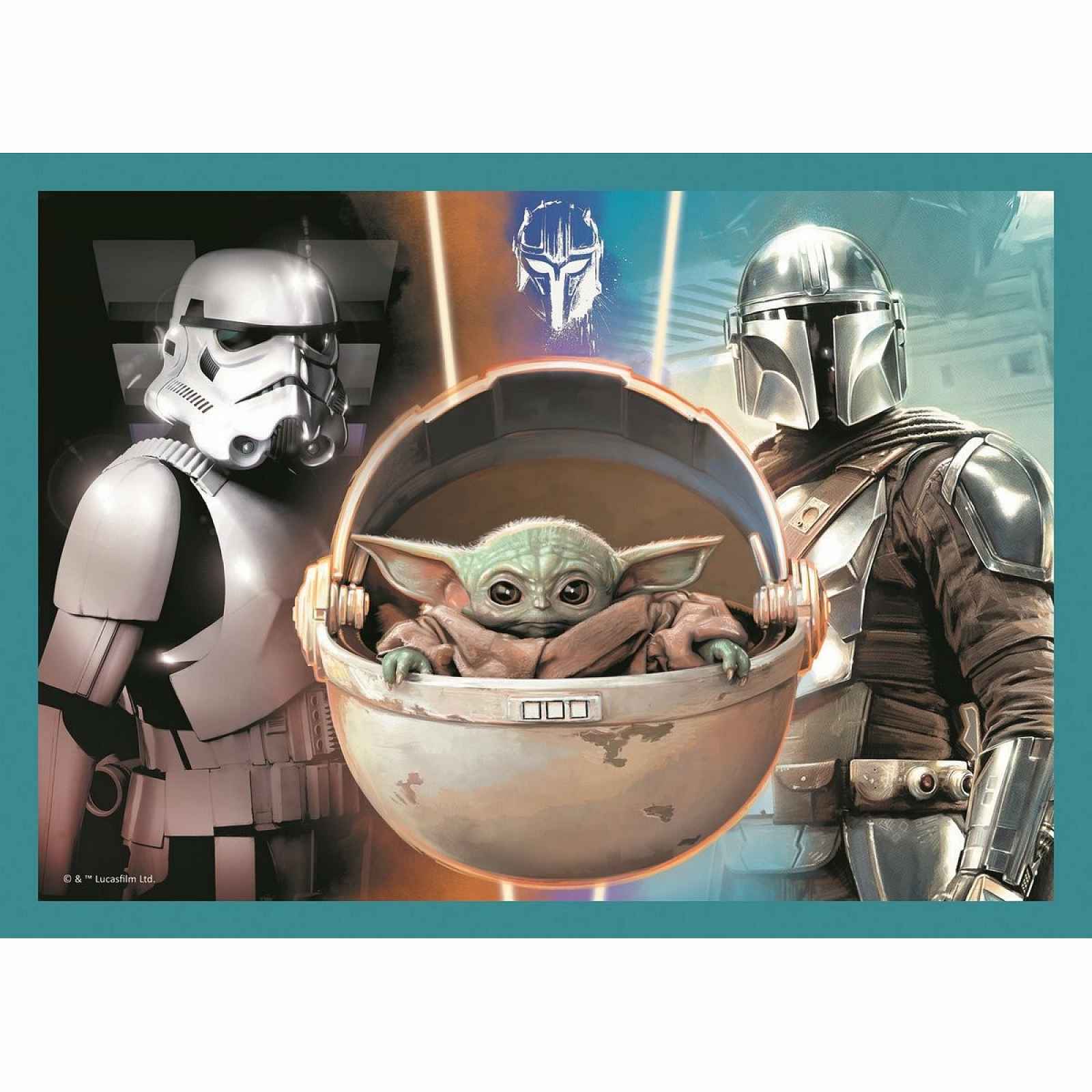 Trefl Puzzle Mandalorian a jeho svět 4v1 35, 48, 54, 70 dílků
