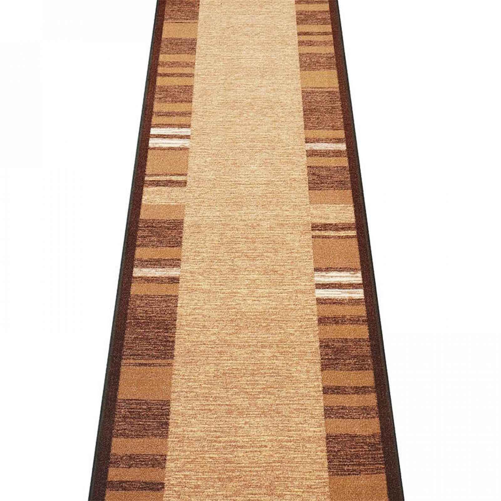 Vopi Kusový koberec GENEVE hnědá 67 x 150 cm