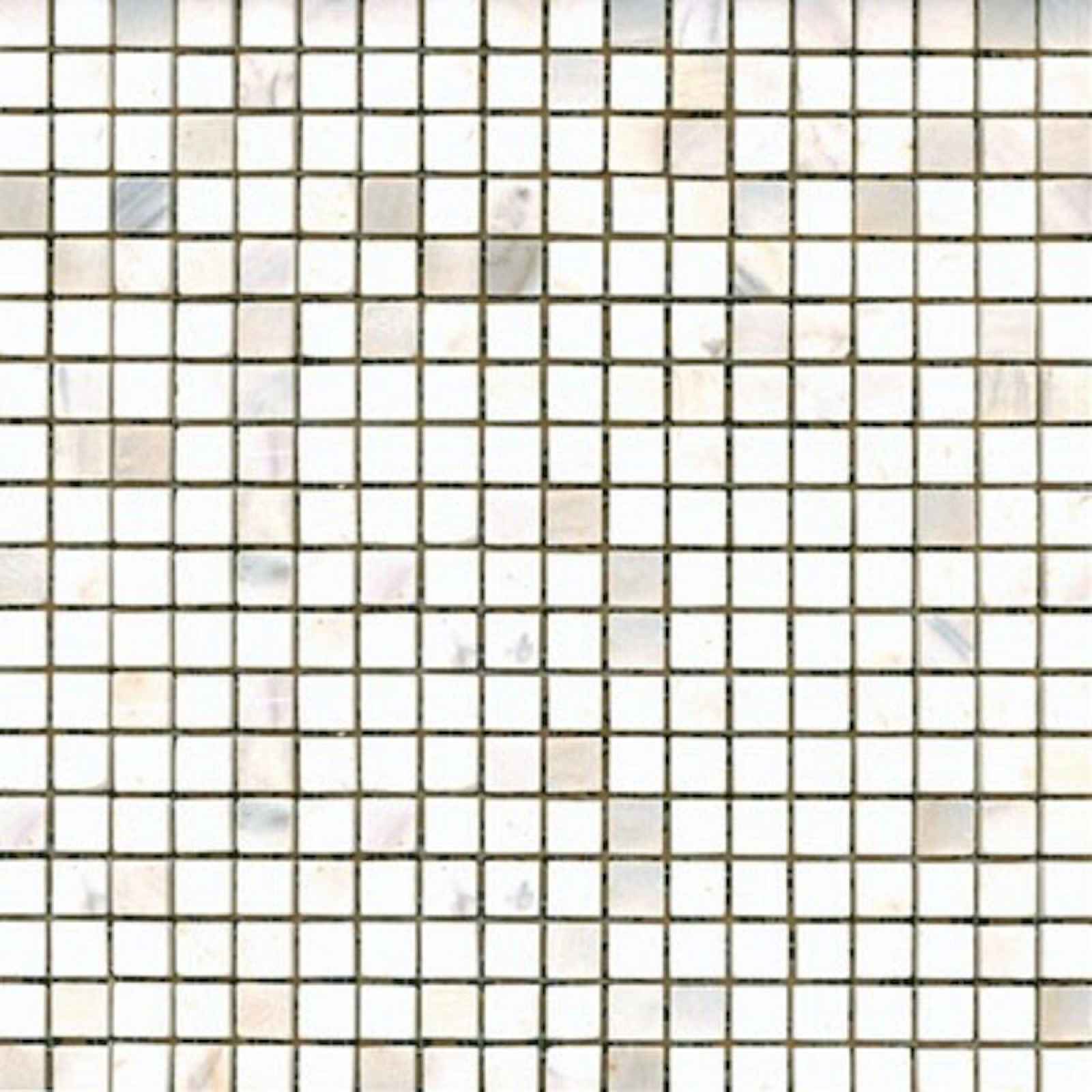 Kamenná mozaika bílá 30x30 cm leštěná STMOS15WHP