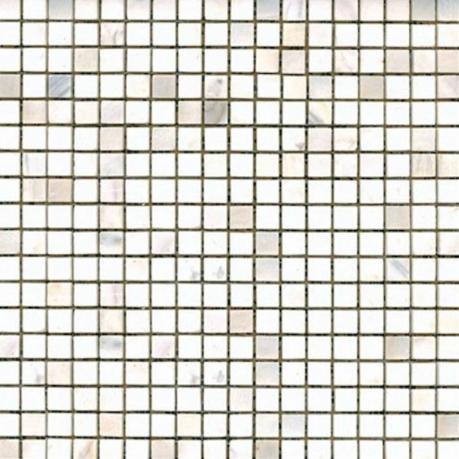 Kamenná mozaika bílá 30x30 cm leštěná STMOS15WHP