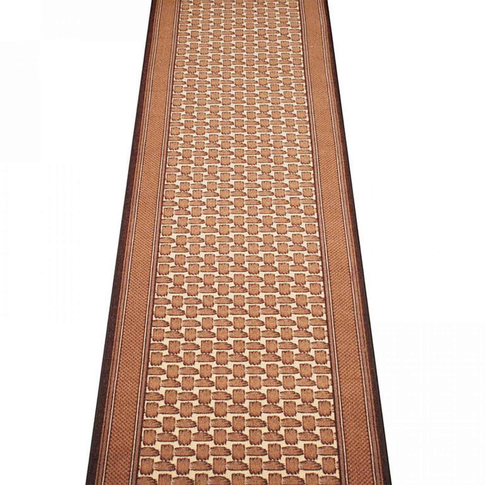 Vopi Kusový koberec GRENOBLE hnědá 67 x 150 cm