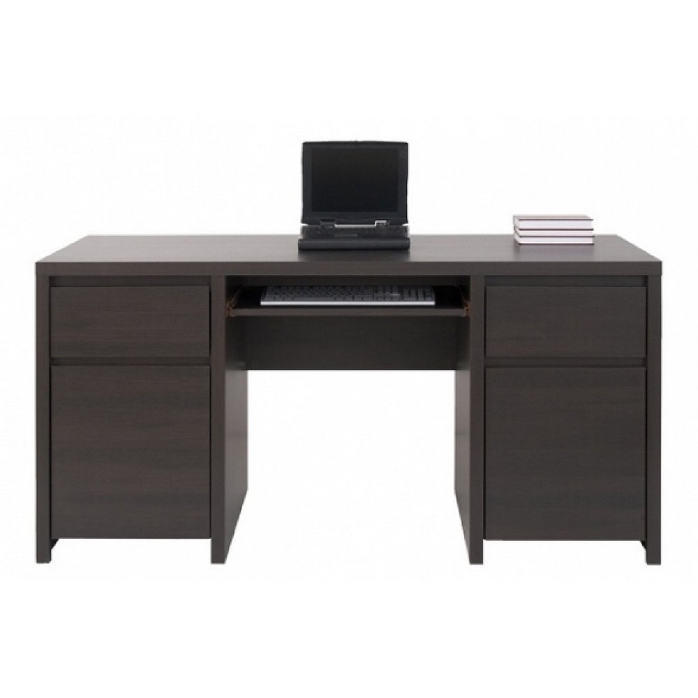 Elegantní PC stůl KASPIAN, BIU2D2S/160, wenge