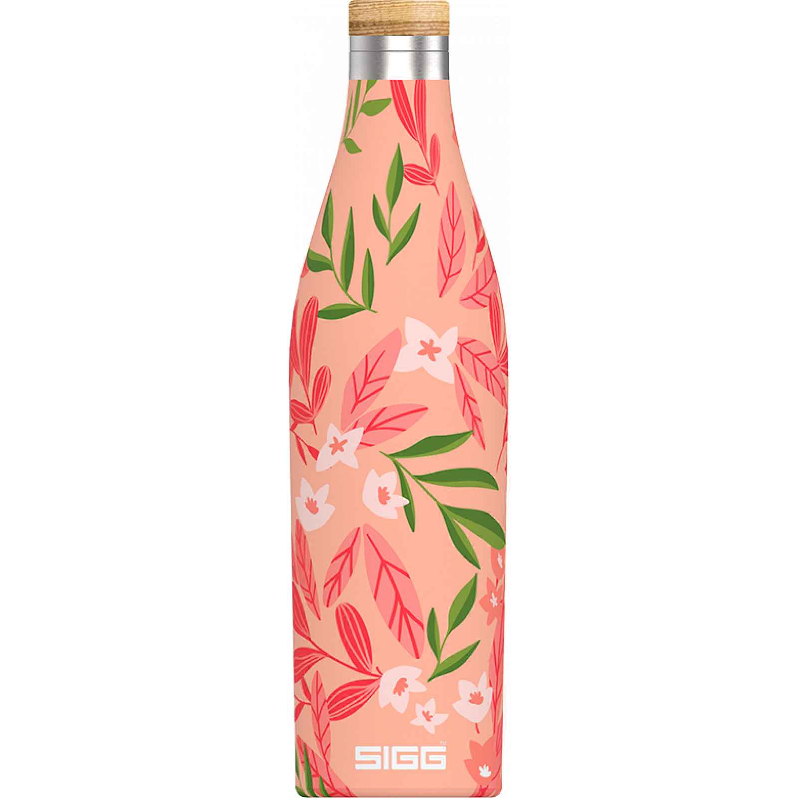 Sigg Dvoustěnná nerezová láhev na vodu Meridian Sumatra Flowers, 0,5 l 8970.80