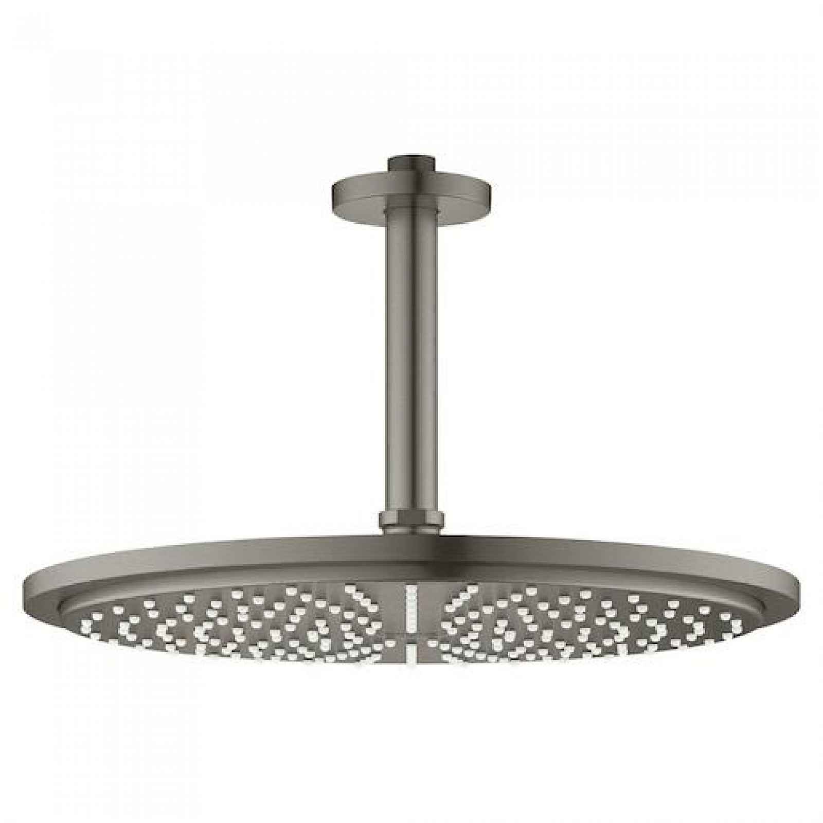 Hlavová sprcha Grohe Rainshower Cosmopolitan Metal včetně sprchového ramena Brushed Hard Graphite 26067AL0