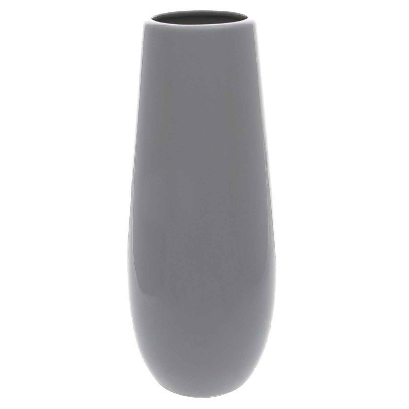 Váza Luna 30 cm, šedá