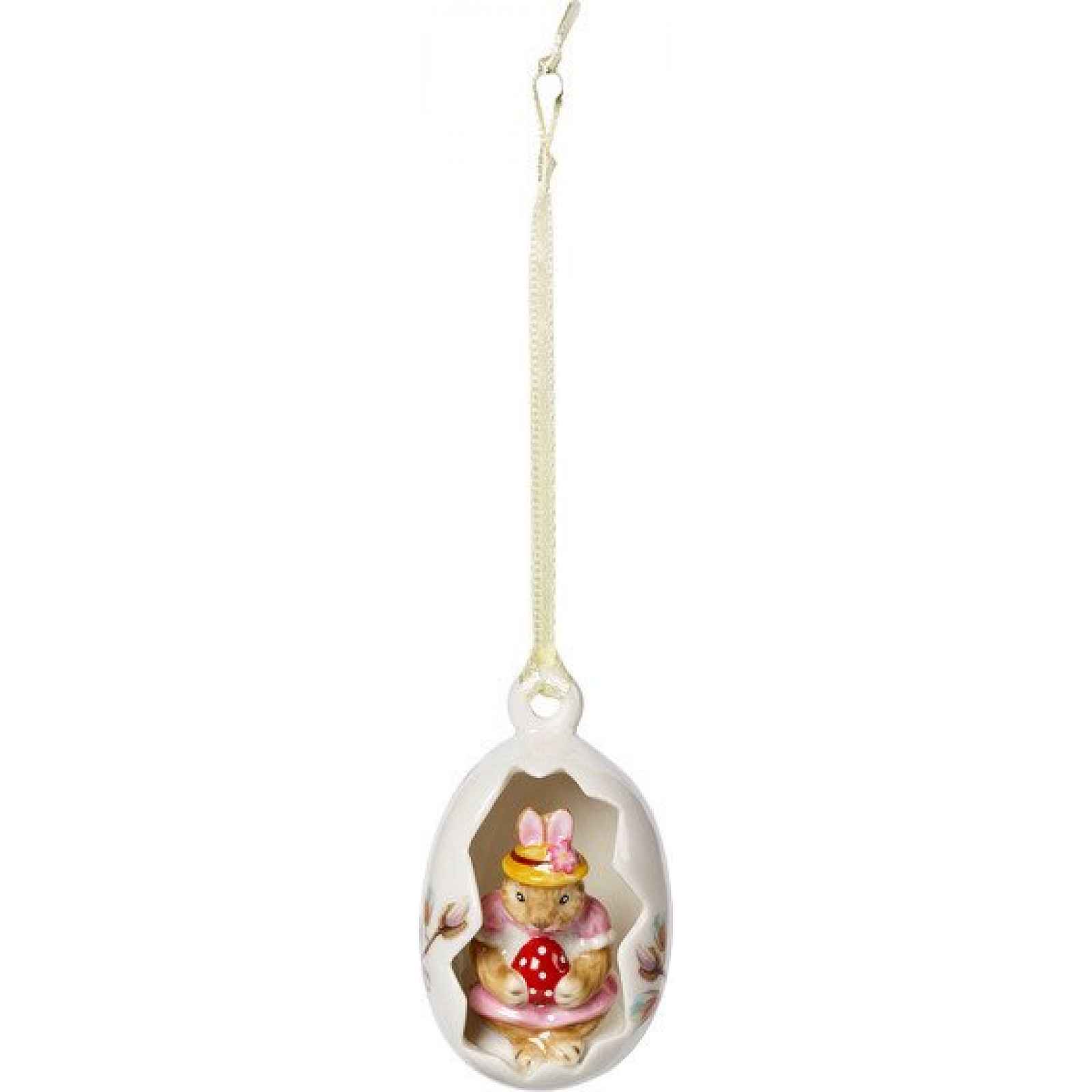 Villeroy & Boch Bunny Tales velikonoční závěsná dekorace, zaječice Anna ve vajíčku