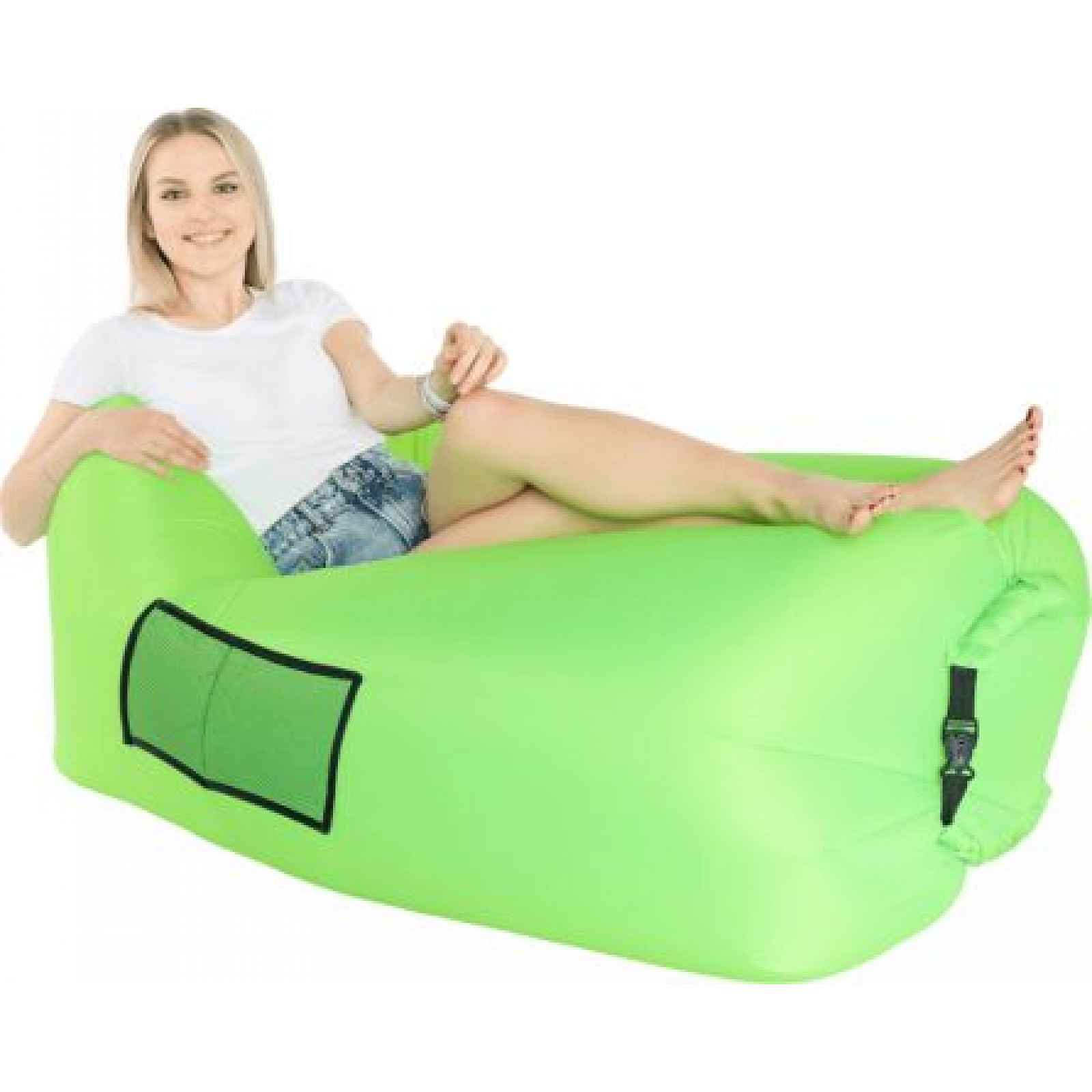 Nafukovací sedací vak Lazy bag green