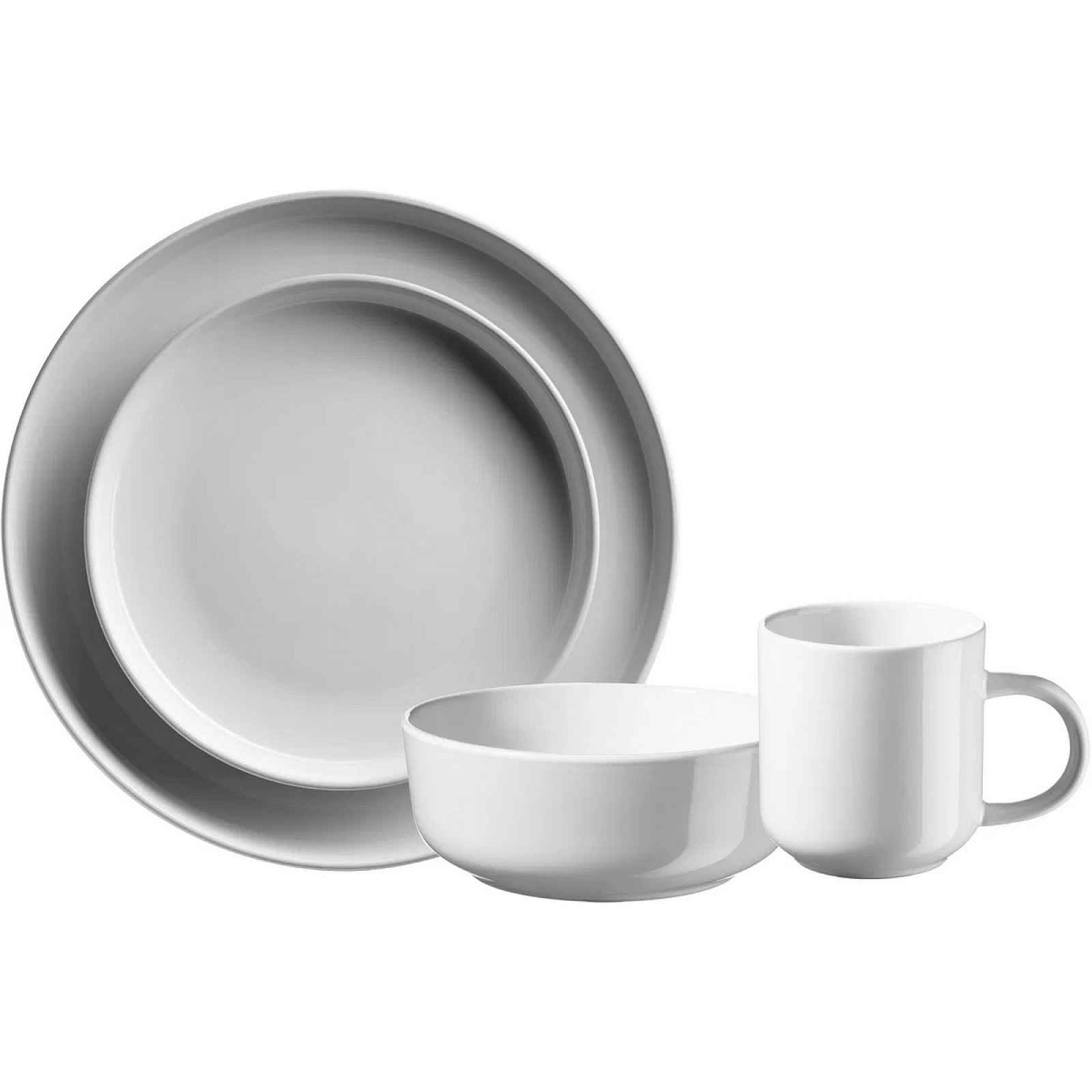 Mäser 16dílná jídelní sada ALENIA, bílá