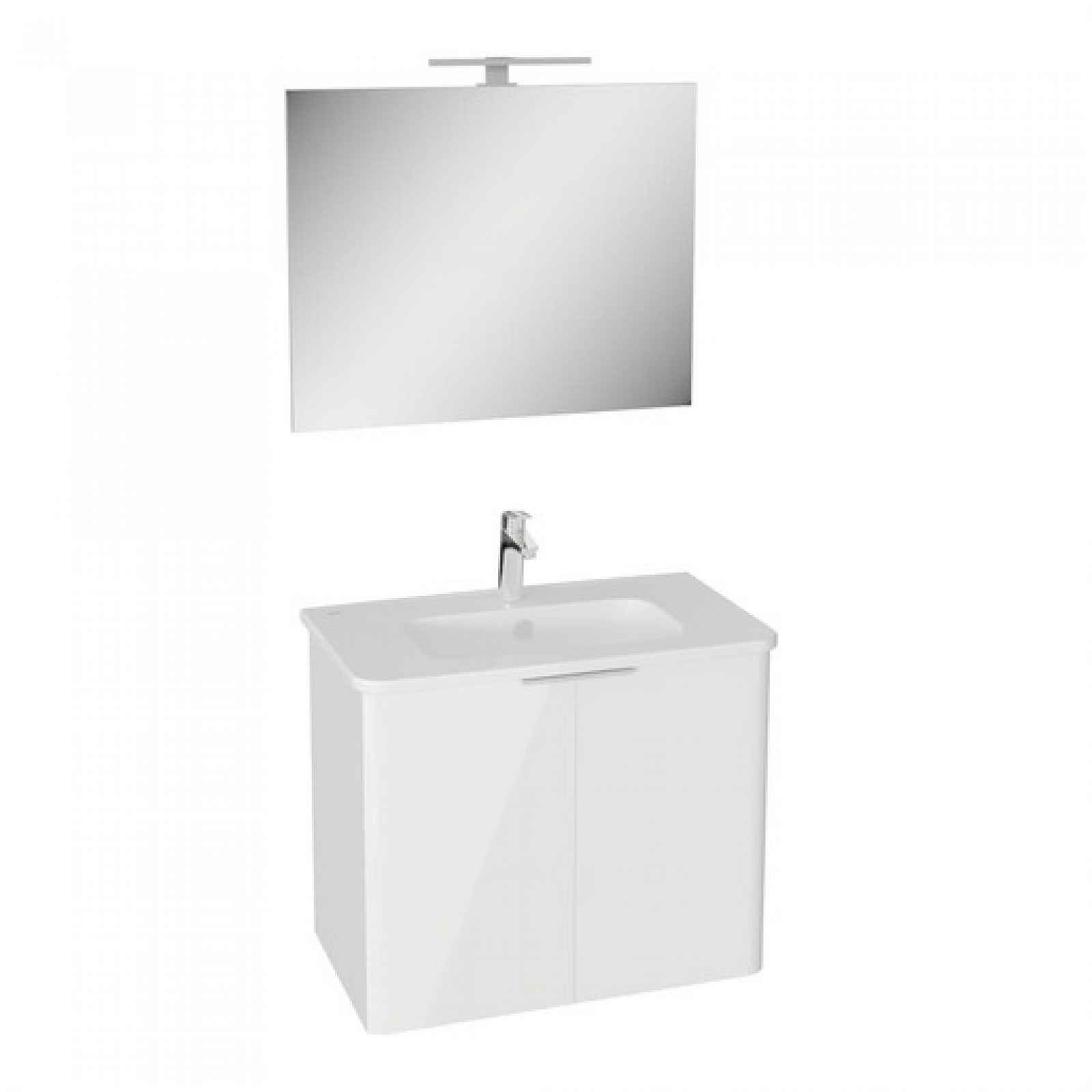 Koupelnová sestava s umyvadlem VitrA Mia 75x62,5x44,5 cm bílá lesk MIASETPR80B