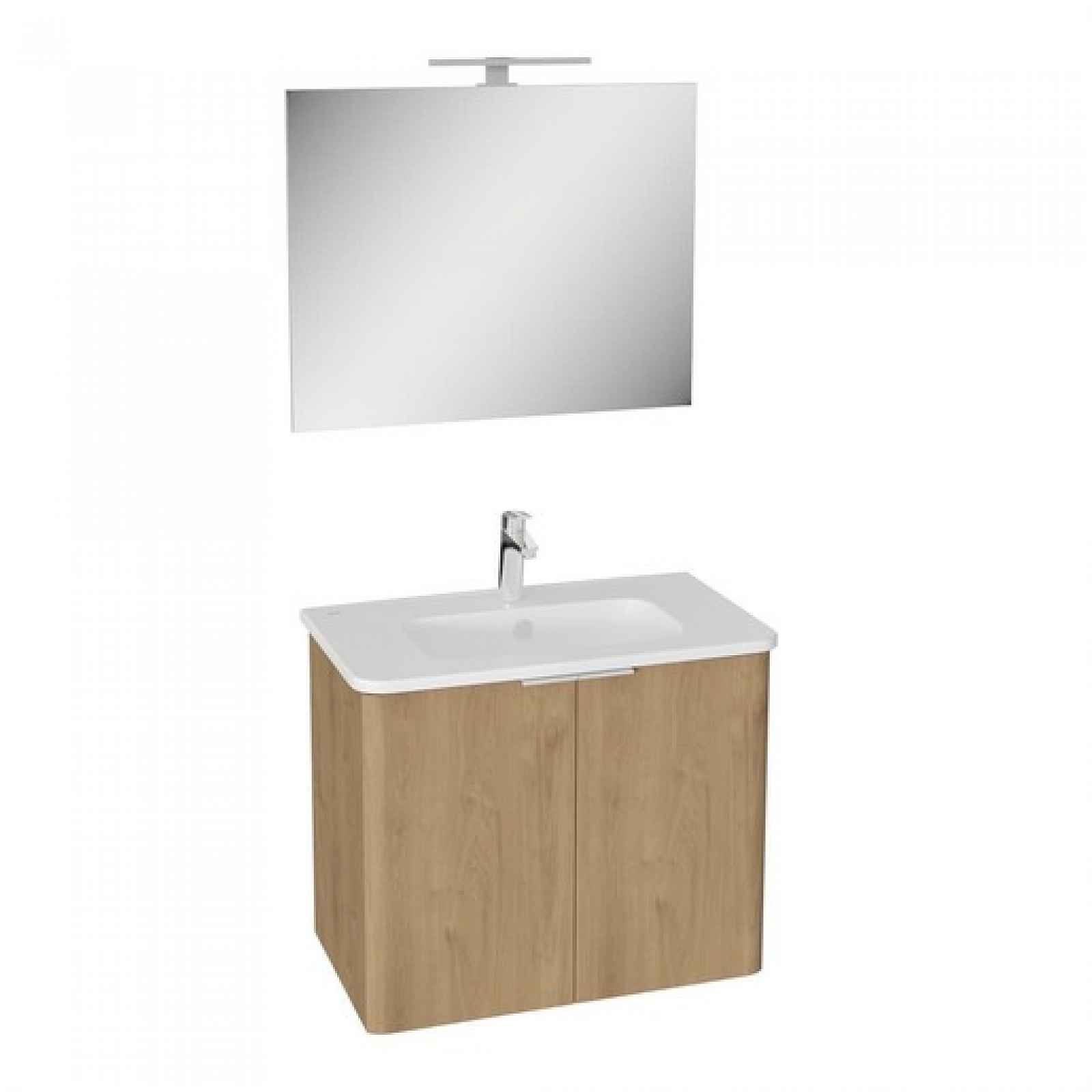 Koupelnová sestava s umyvadlem VitrA Mia 75x62,5x44,5 cm zlatý dub MIASETPR80D