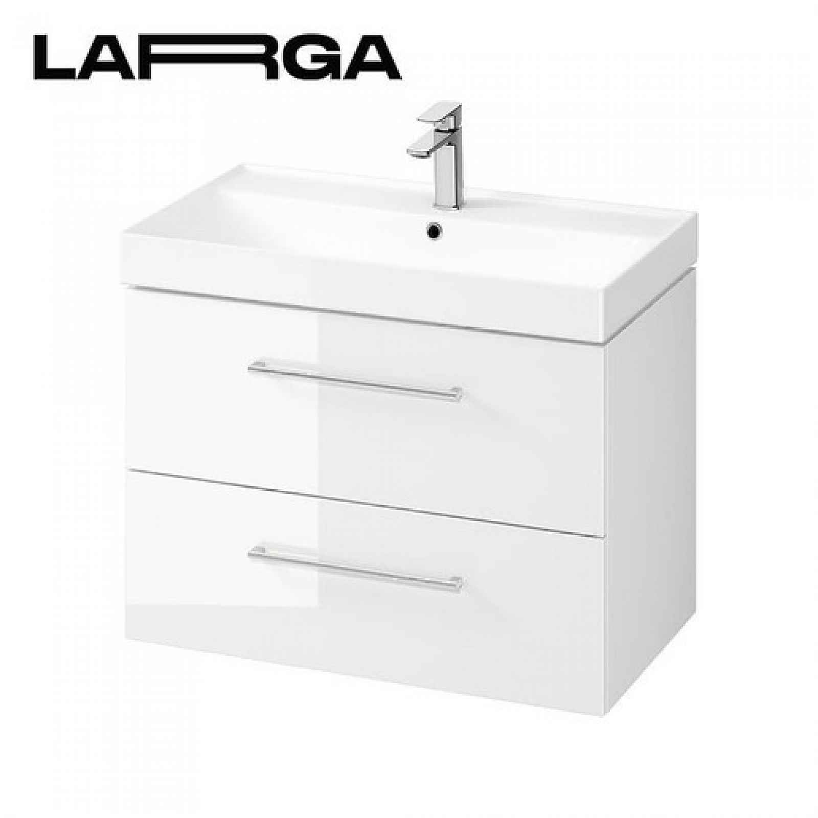 Koupelnová skříňka pod umyvadlo Cersanit LARGA 79,4x57,2x44,4 cm bílá lesk S932-073