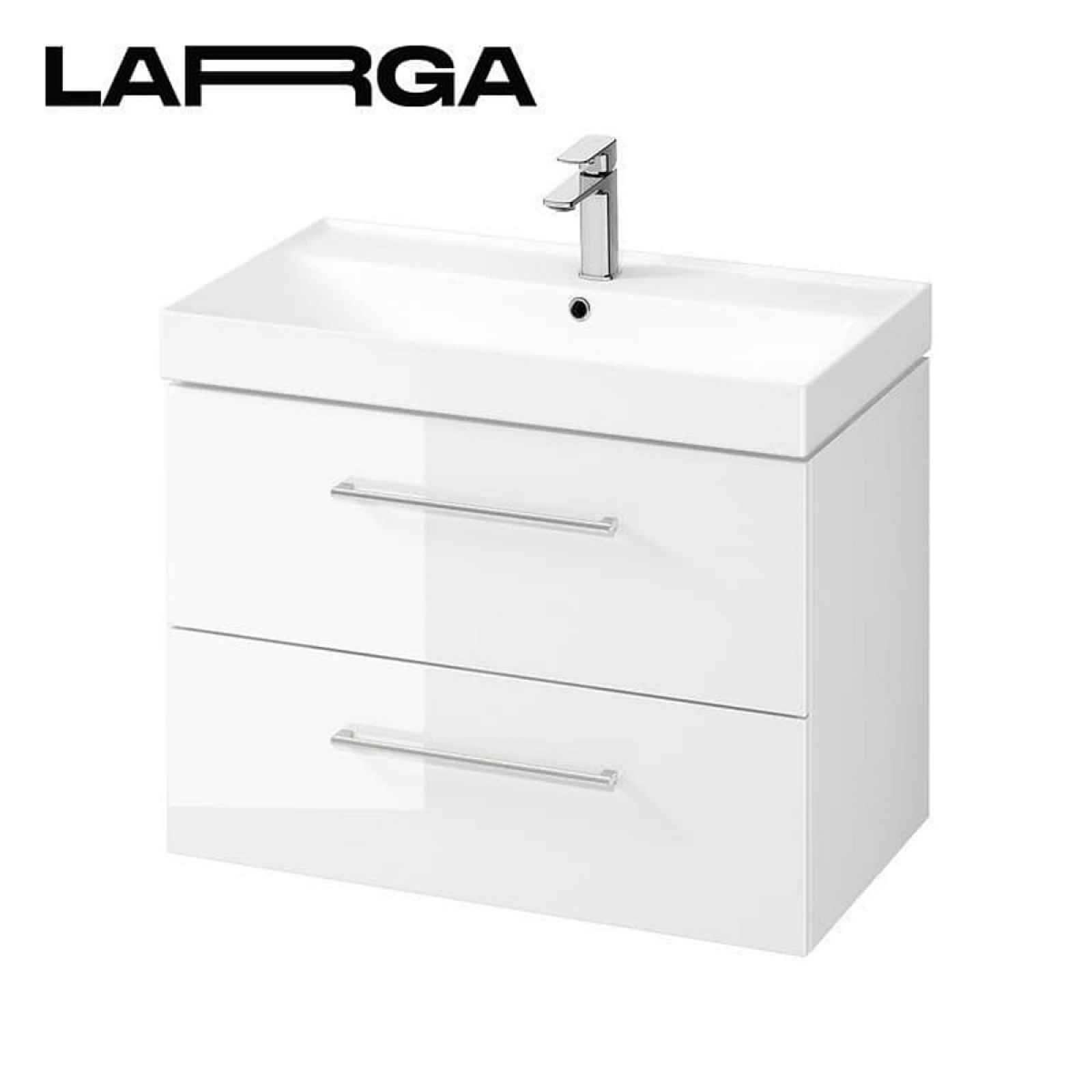 Koupelnová skříňka pod umyvadlo Cersanit LARGA 79,4x57,2x44,4 cm bílá lesk S932-073