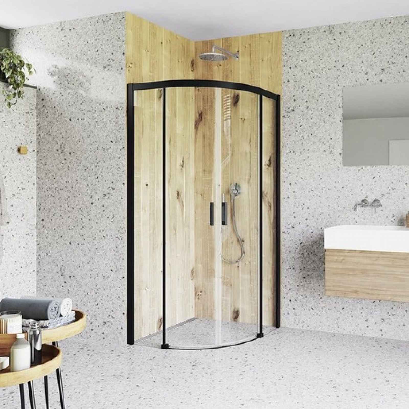 Sprchový kout čtvrtkruh 90x90 cm Roth Cariba Line CI R55 090200 NPE