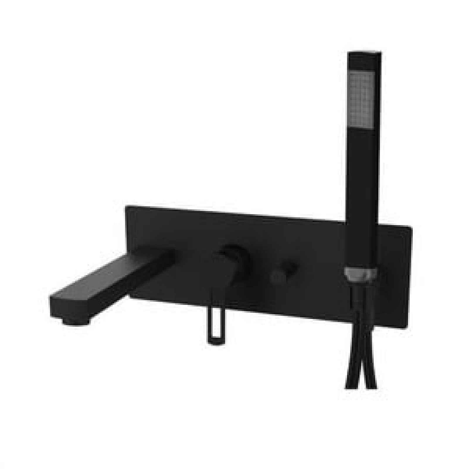 Vanová baterie Paffoni včetně podomítkového tělesa černá RIN001NO