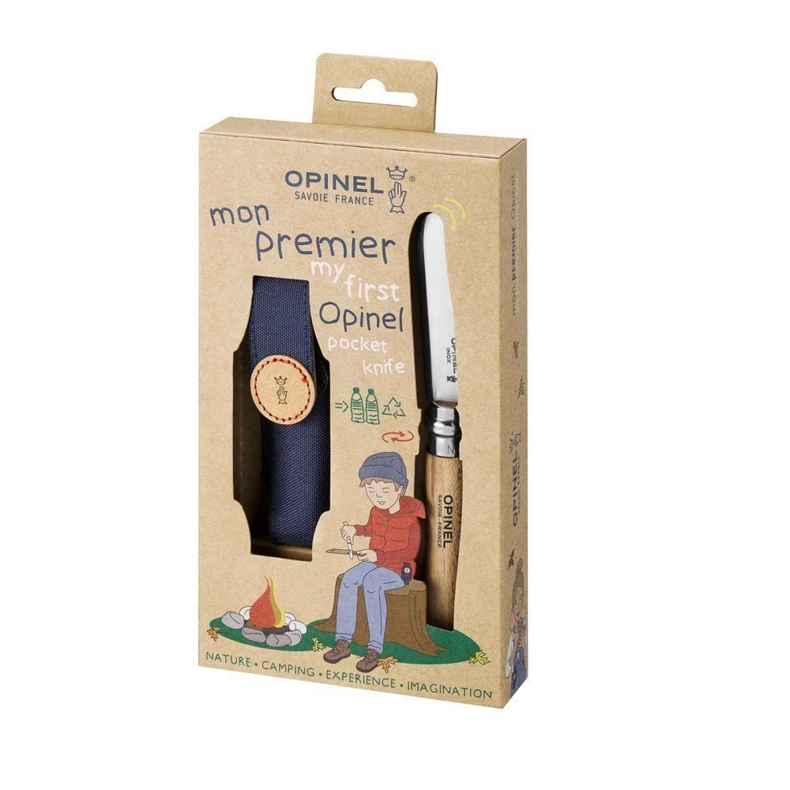 Opinel Sada My first kapesní nůž plus pouzdro na opasek, 8 cm 002400