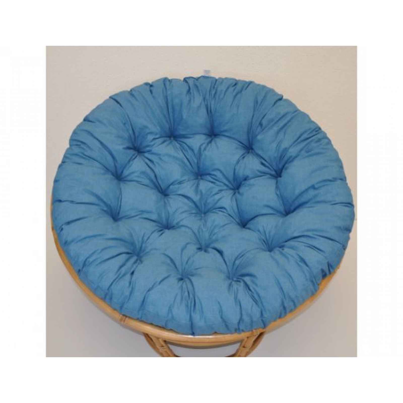 Polstr na PAPASAN 110 cm (průměr sedáku 120 cm) - tyrkysový MELÍR