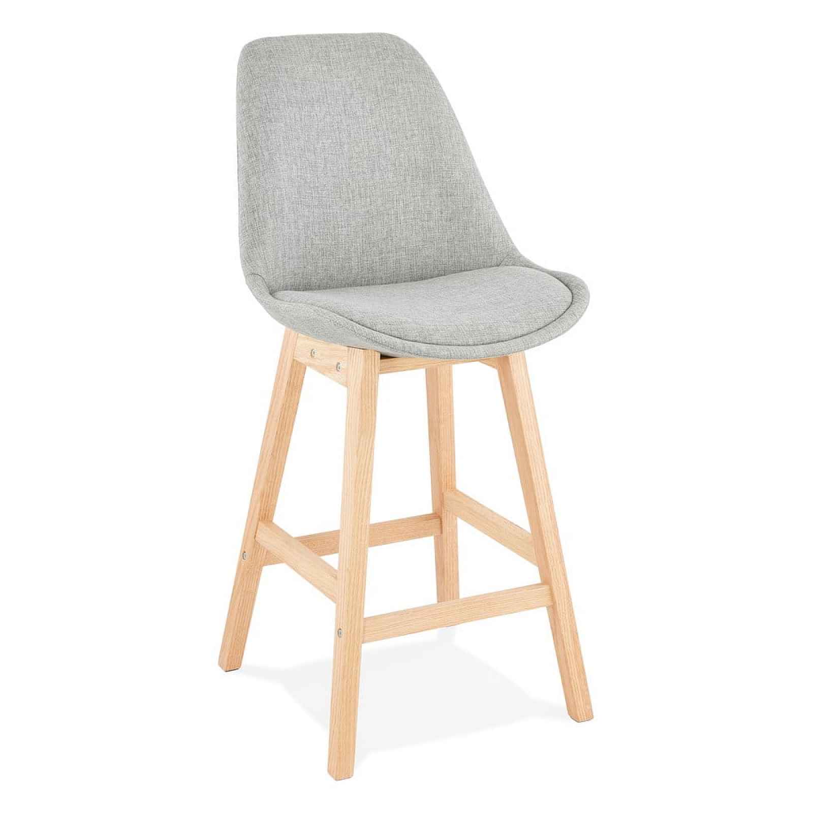 Šedá barová židle Kokoon QOOP Mini, výška sedu 65 cm