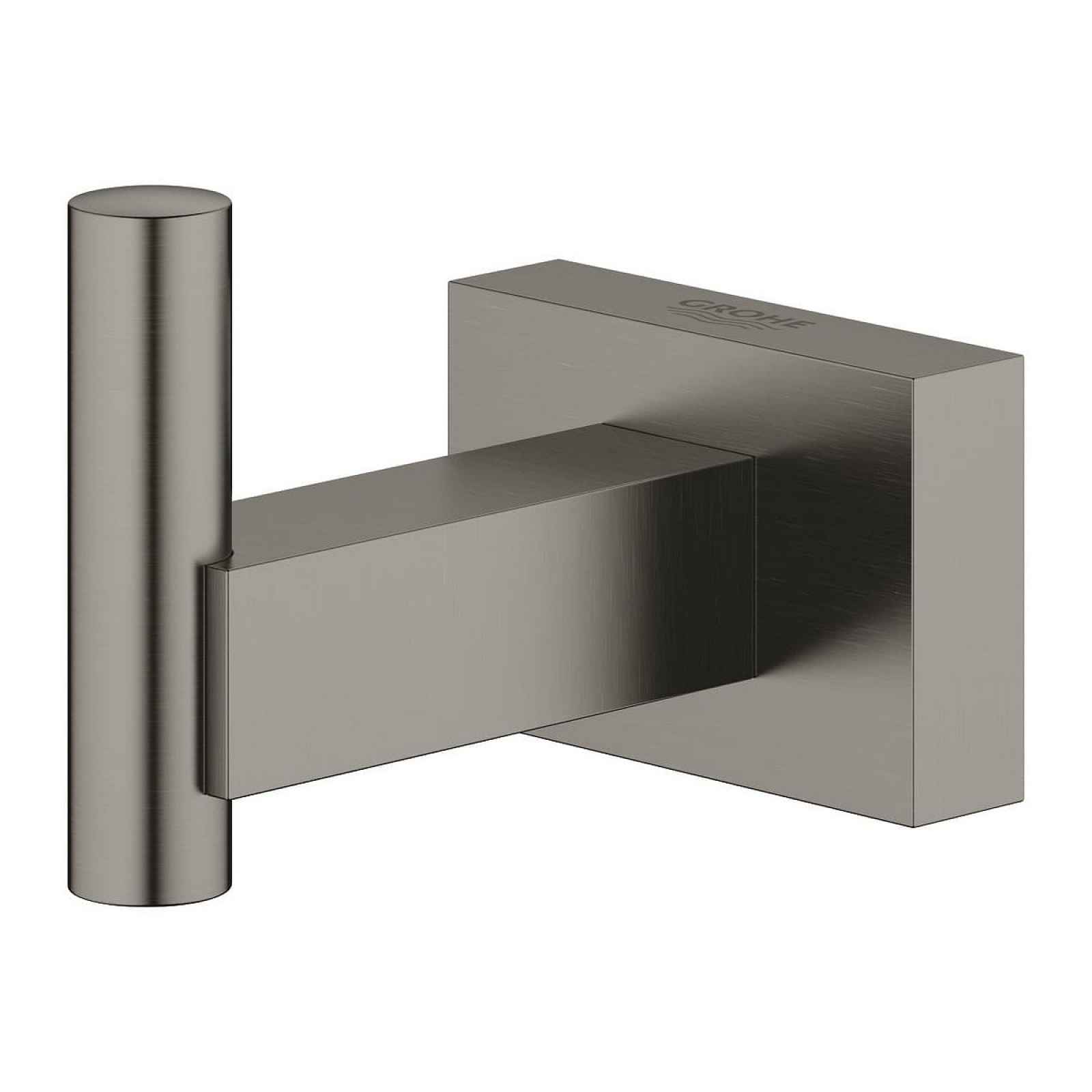 Háček Grohe ESSENTIALS Cube kartáčovaný Hard Graphite 40511AL1