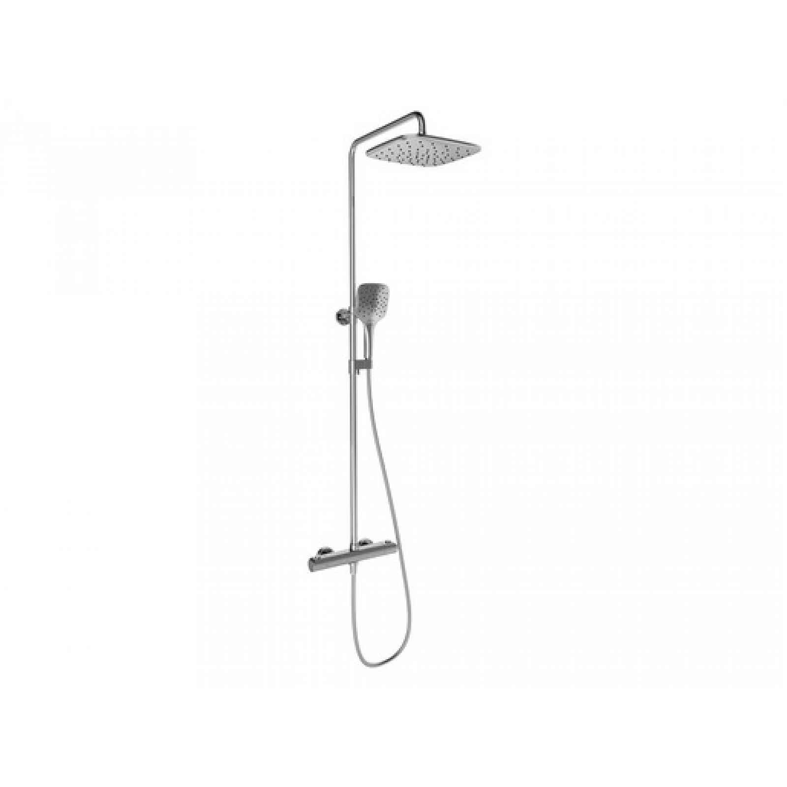 Sprchový systém Ravak Flat s termostatickou baterií chrom X070442