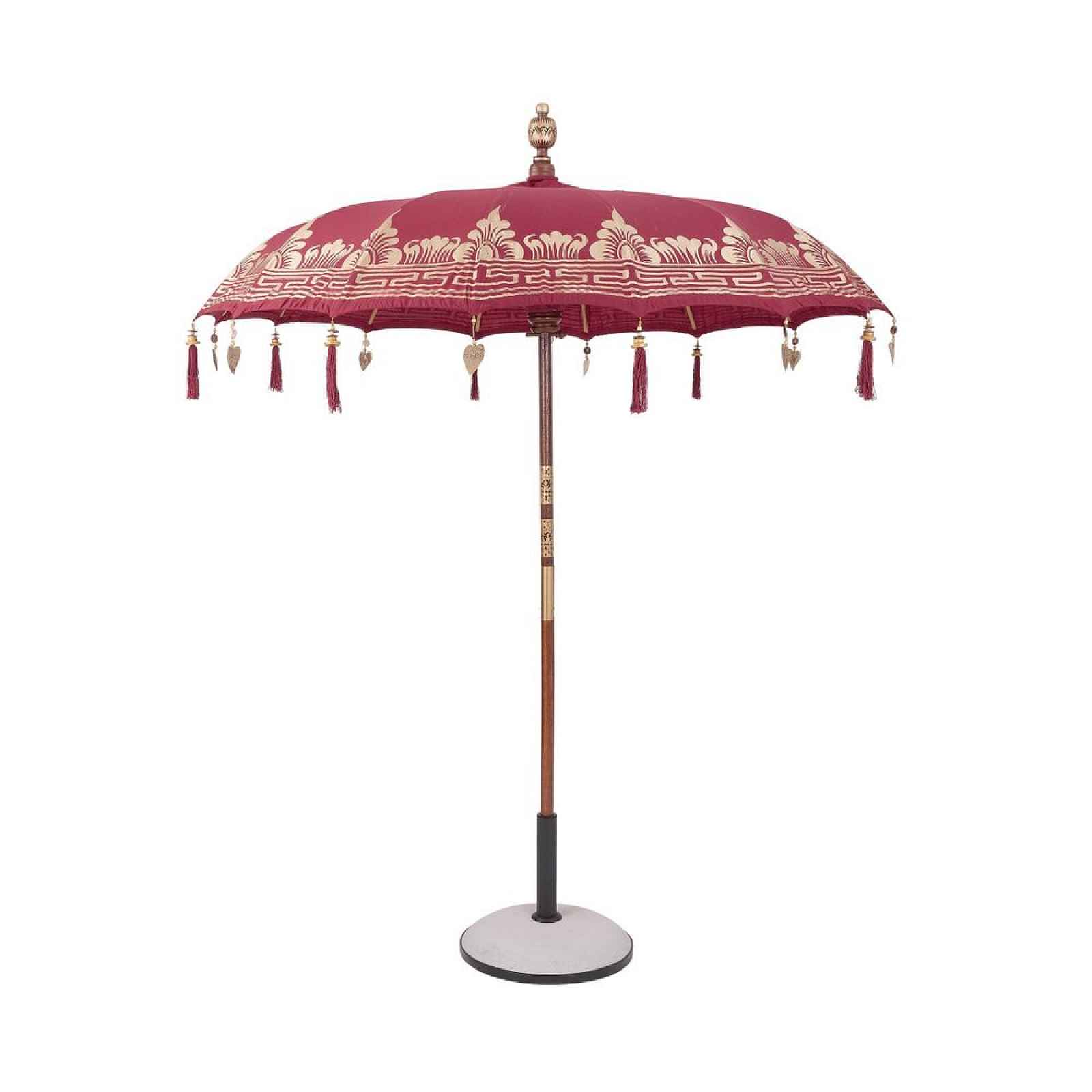 Butlers ORIENTAL LOUNGE Slunečník 180 cm - tm. červená