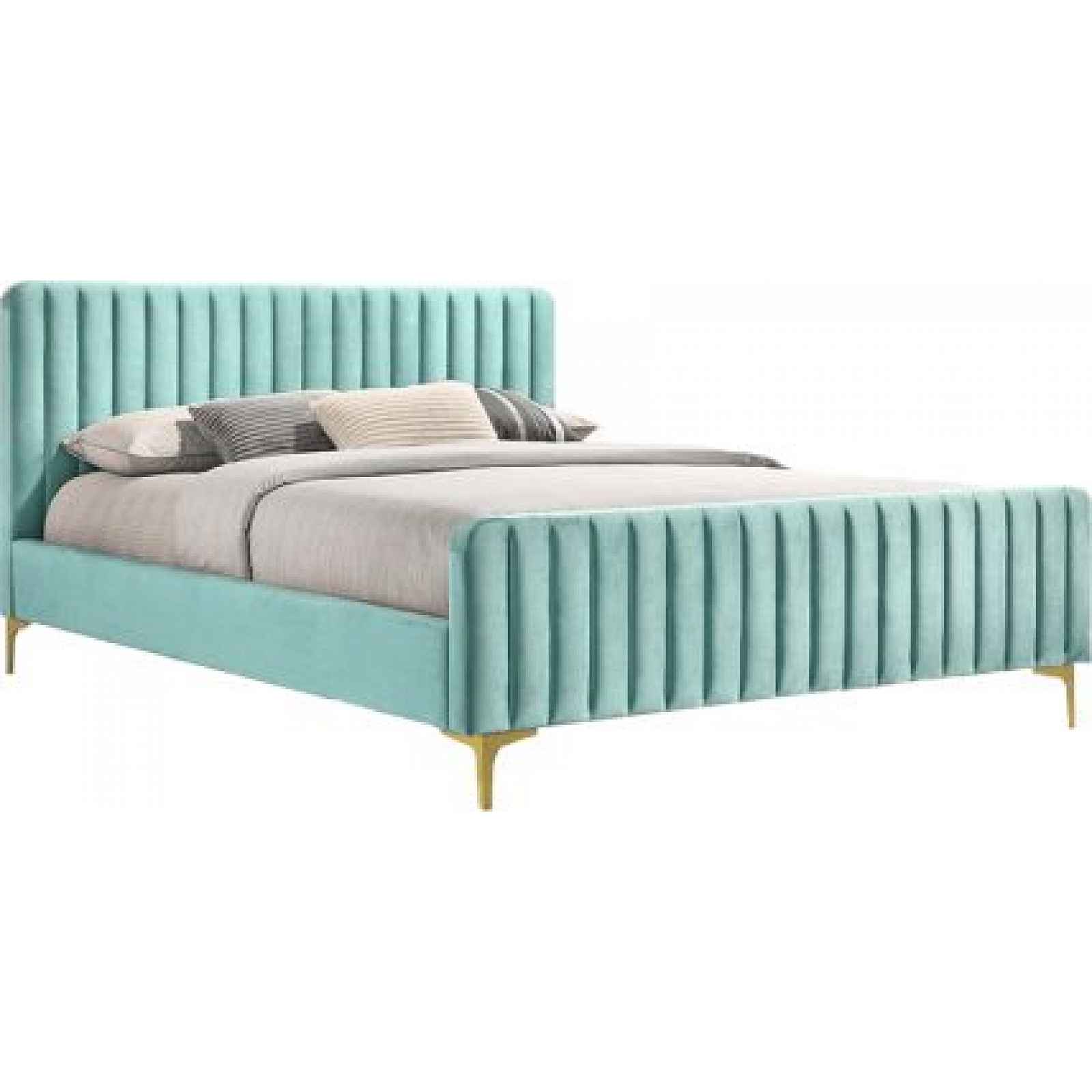 Postel Stairy 160x200, neo mint / gold