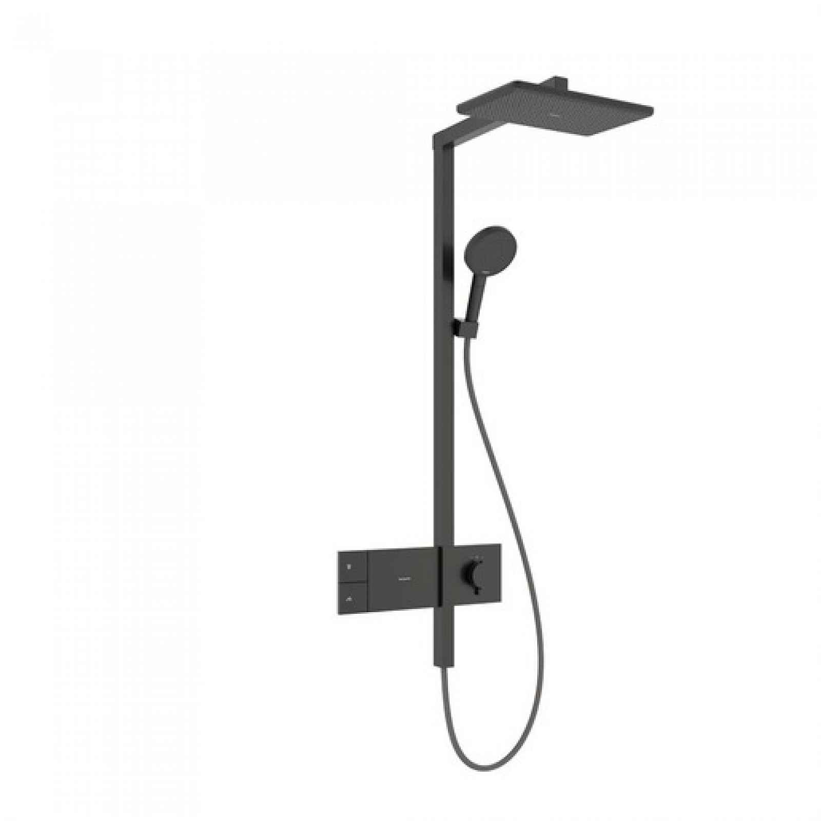 Sprchový systém Hansgrohe Raindance Alive Q s termostatickou baterií kartáčovaný černý chrom 24580340