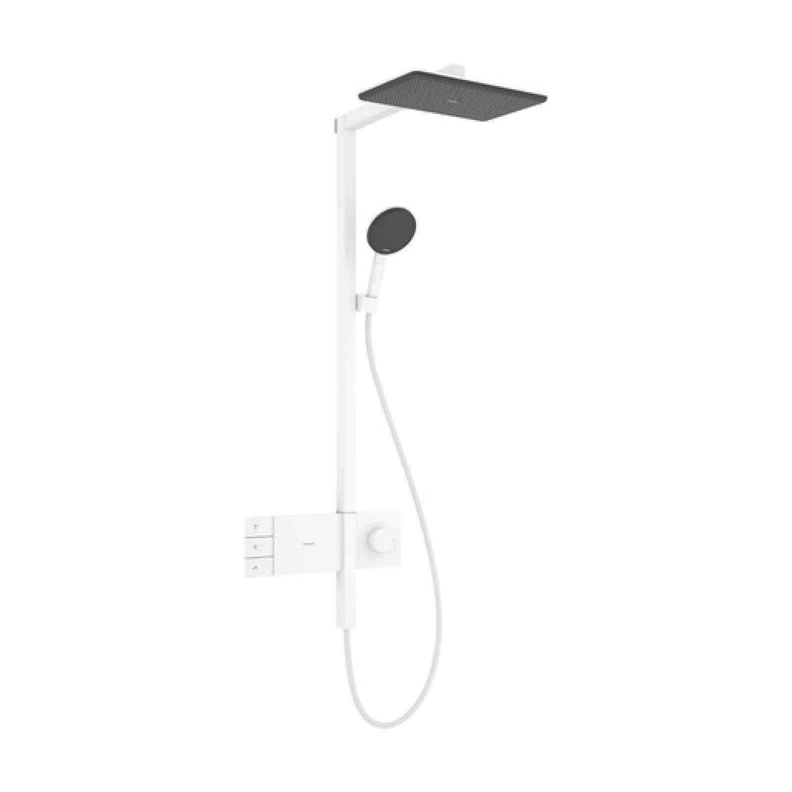 Sprchový systém Hansgrohe Raindance Alive Q s termostatickou baterií matná bílá 24591700