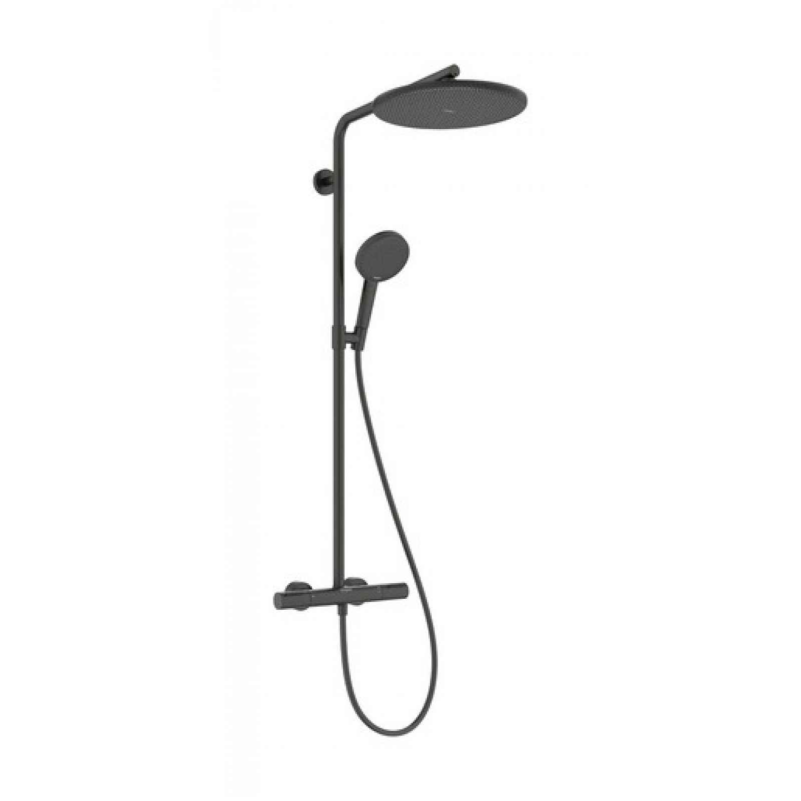 Sprchový systém Hansgrohe Raindance Alive S Puro s termostatickou baterií kartáčovaný černý chrom 24592340