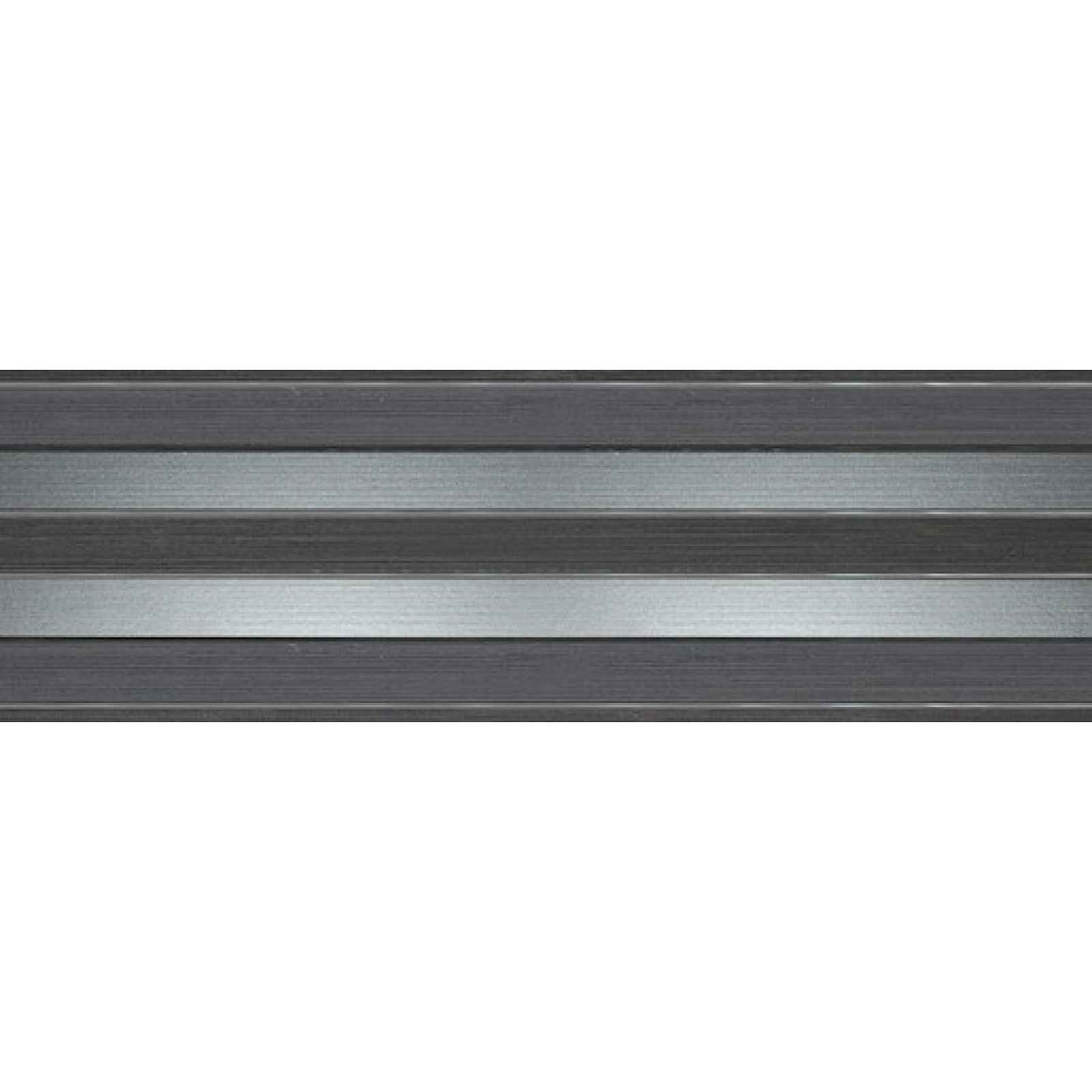 Dekor Fineza Selection tmavě šedá 20x60 cm lesk DSELECT26GR