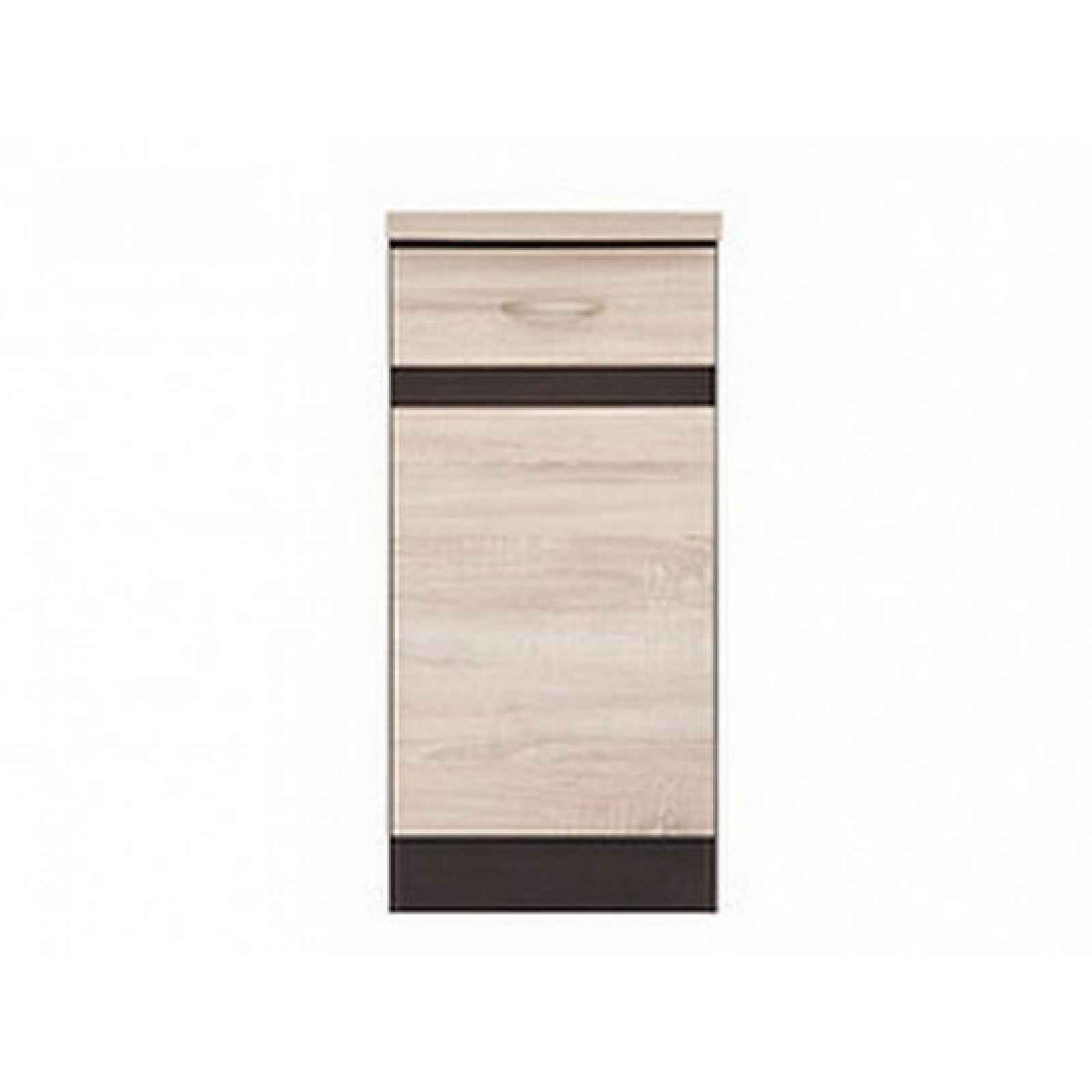 JUNONA LINE, skříňka dolní 40 cm, levá, dub sonoma