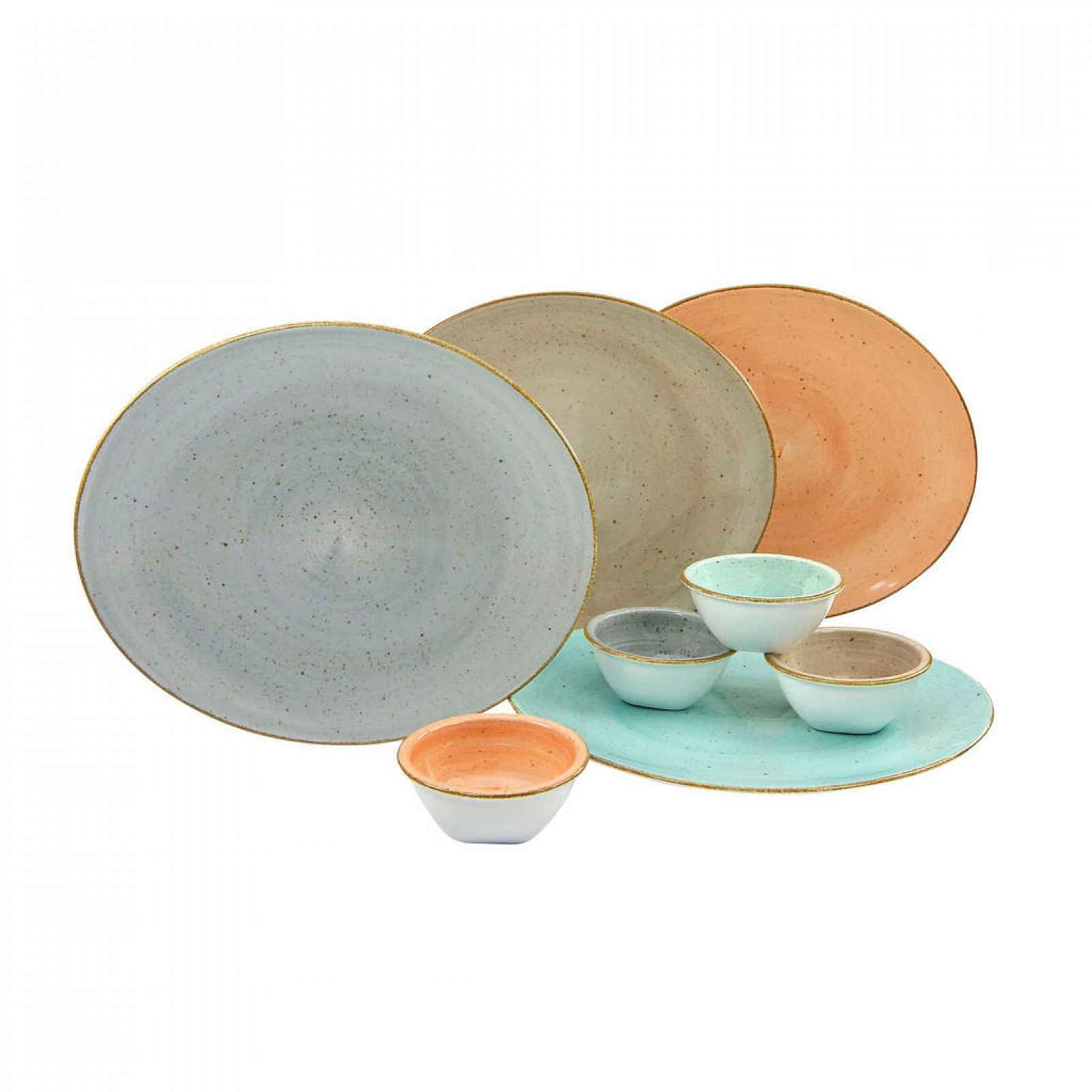 Creatable SADA TALÍŘŮ NA STEAK, keramika, - Servírovací talíře - 007768125501