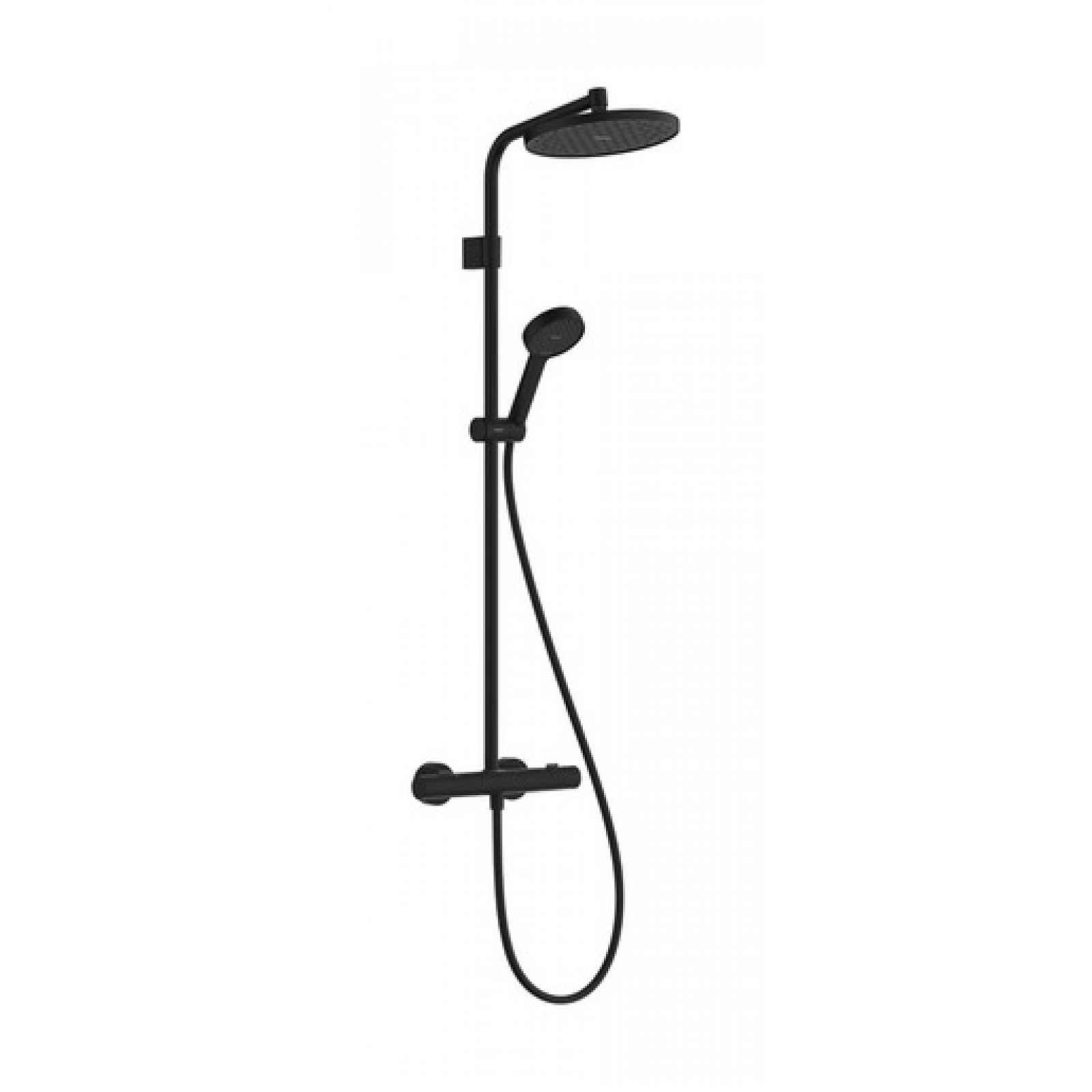 Sprchový systém Hansgrohe Activera S s termostatickou baterií matná černá 28083670