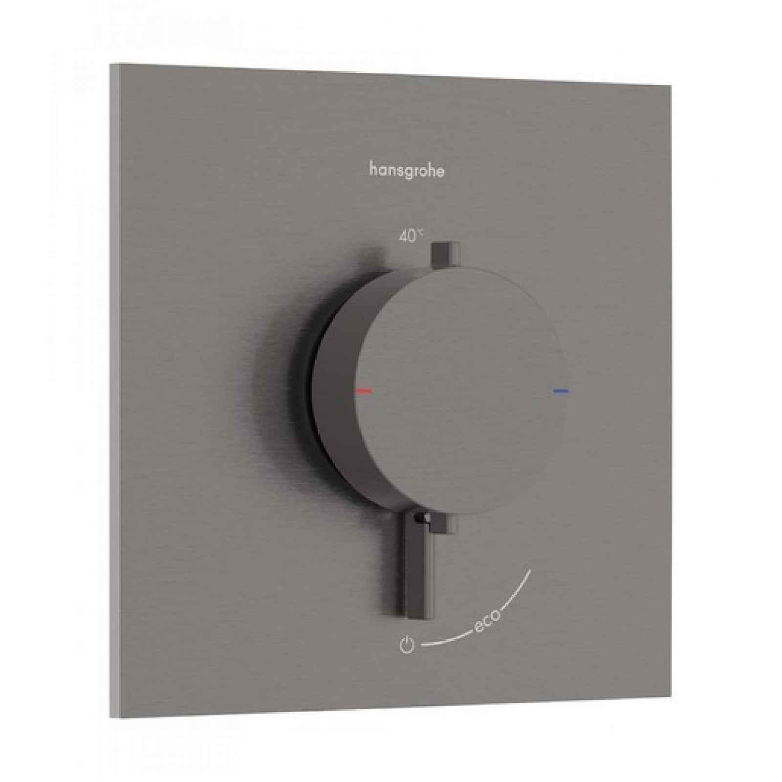 Sprchová baterie Hansgrohe Ecostat Comfort E bez podomítkového tělesa kartáčovaný černý chrom 33710340