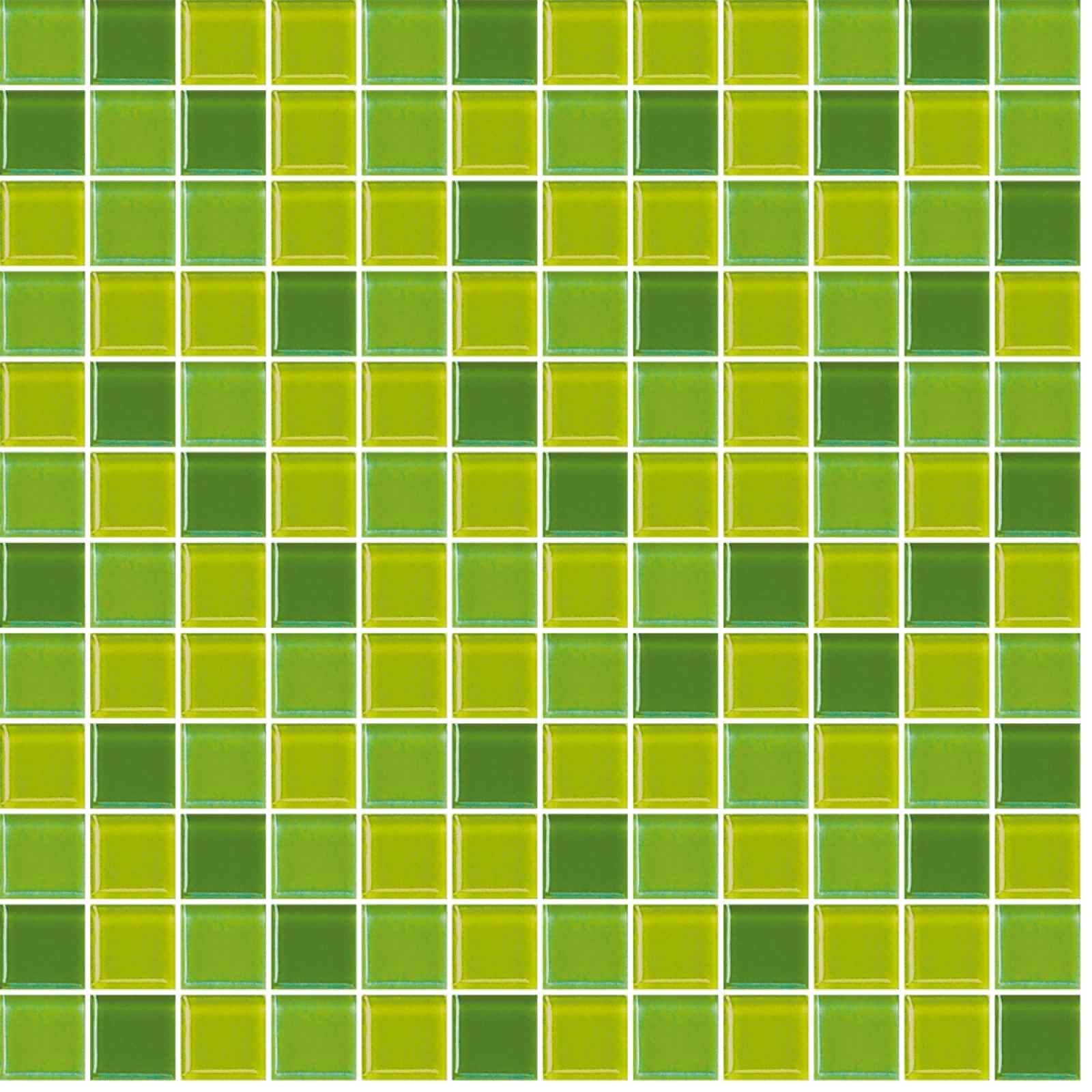 Skleněná mozaika zelená 30x30 cm lesk MOS25MIX4