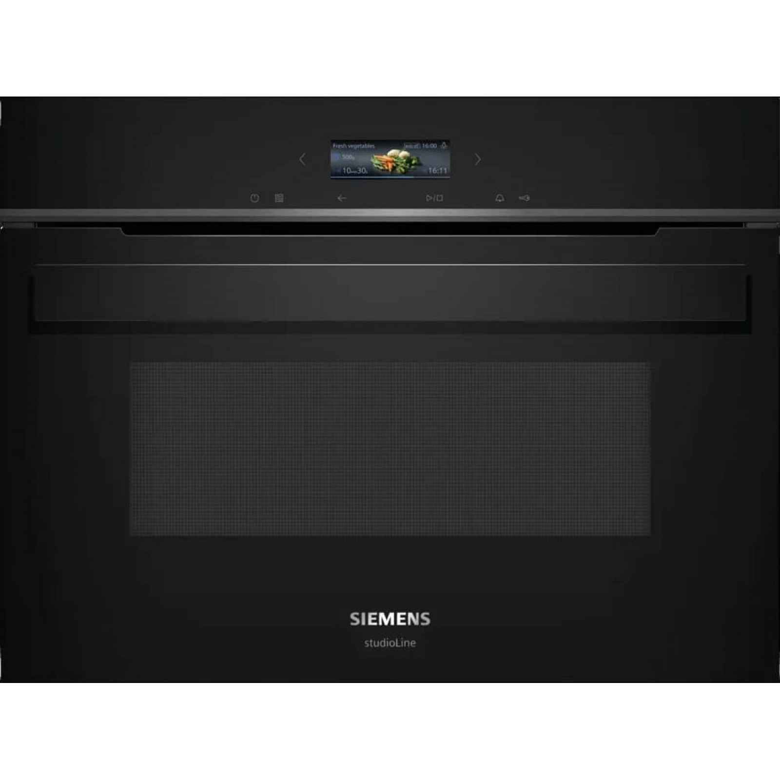 Siemens iQ700, vestavná mikrovlnná trouba, 60 x 45 cm, černá, CE932GXB1