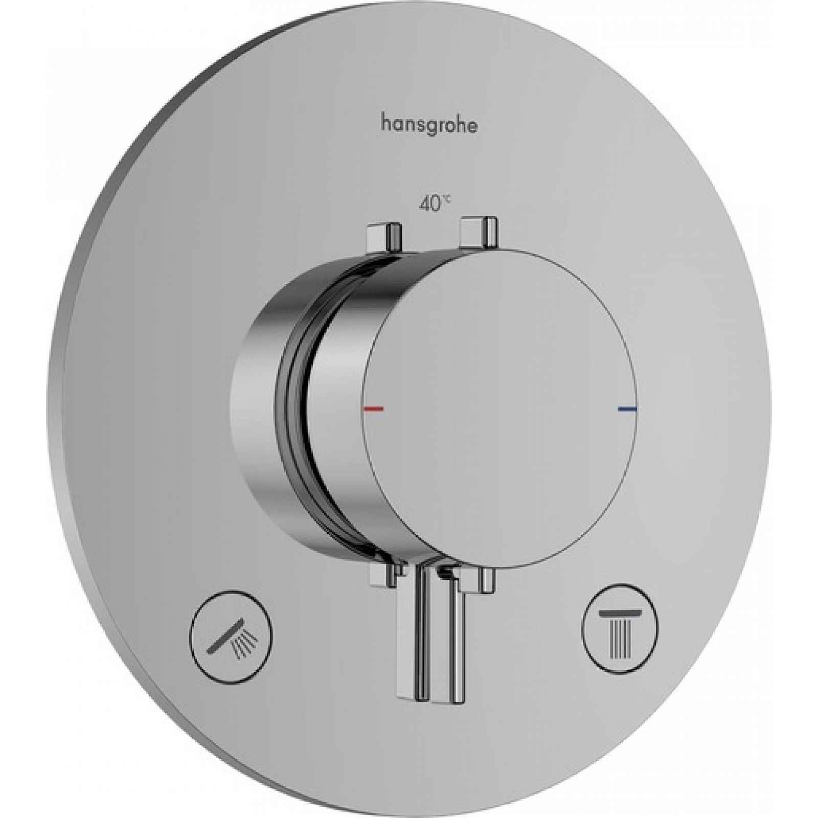 Sprchová a vanová baterie Hansgrohe Ecostat Comfort S bez podomítkového tělesa chrom 33715000