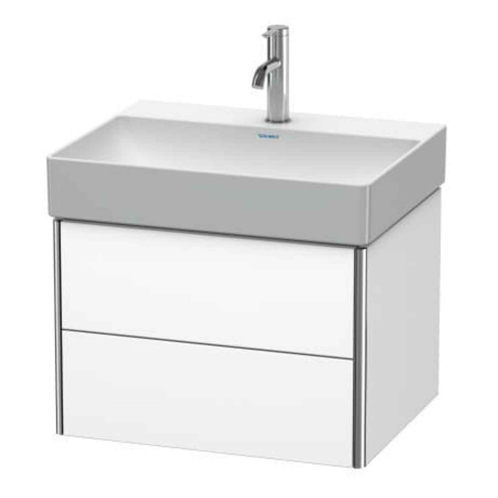 Koupelnová skříňka pod umyvadlo Duravit XSquare 58,4x39,7x46 cm bílá mat XS416101818