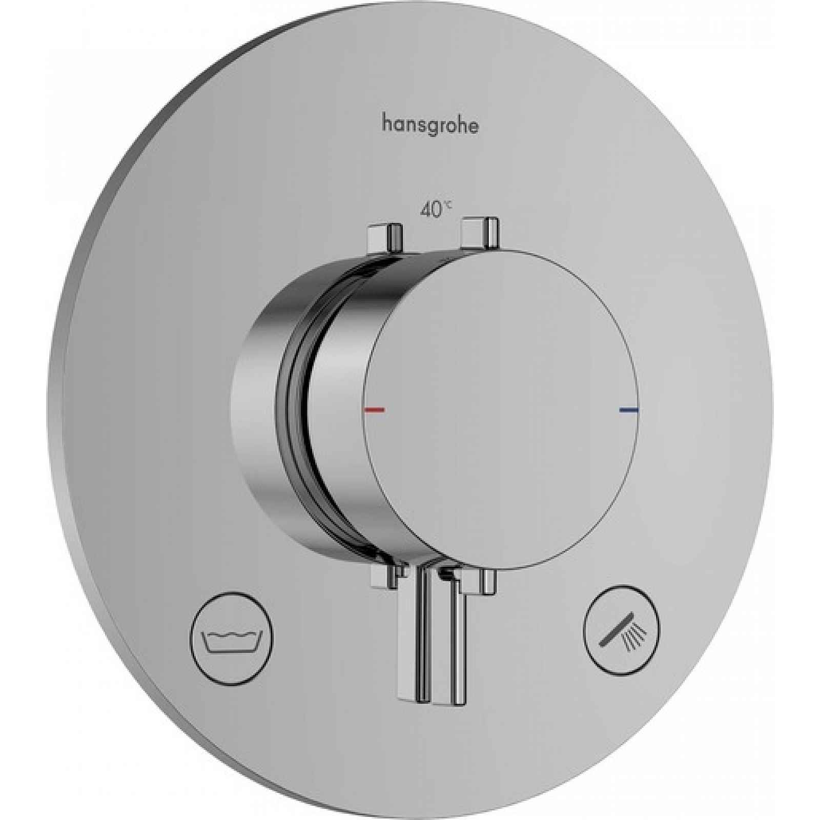 Sprchová a vanová baterie Hansgrohe Ecostat Comfort S bez podomítkového tělesa chrom 33718000