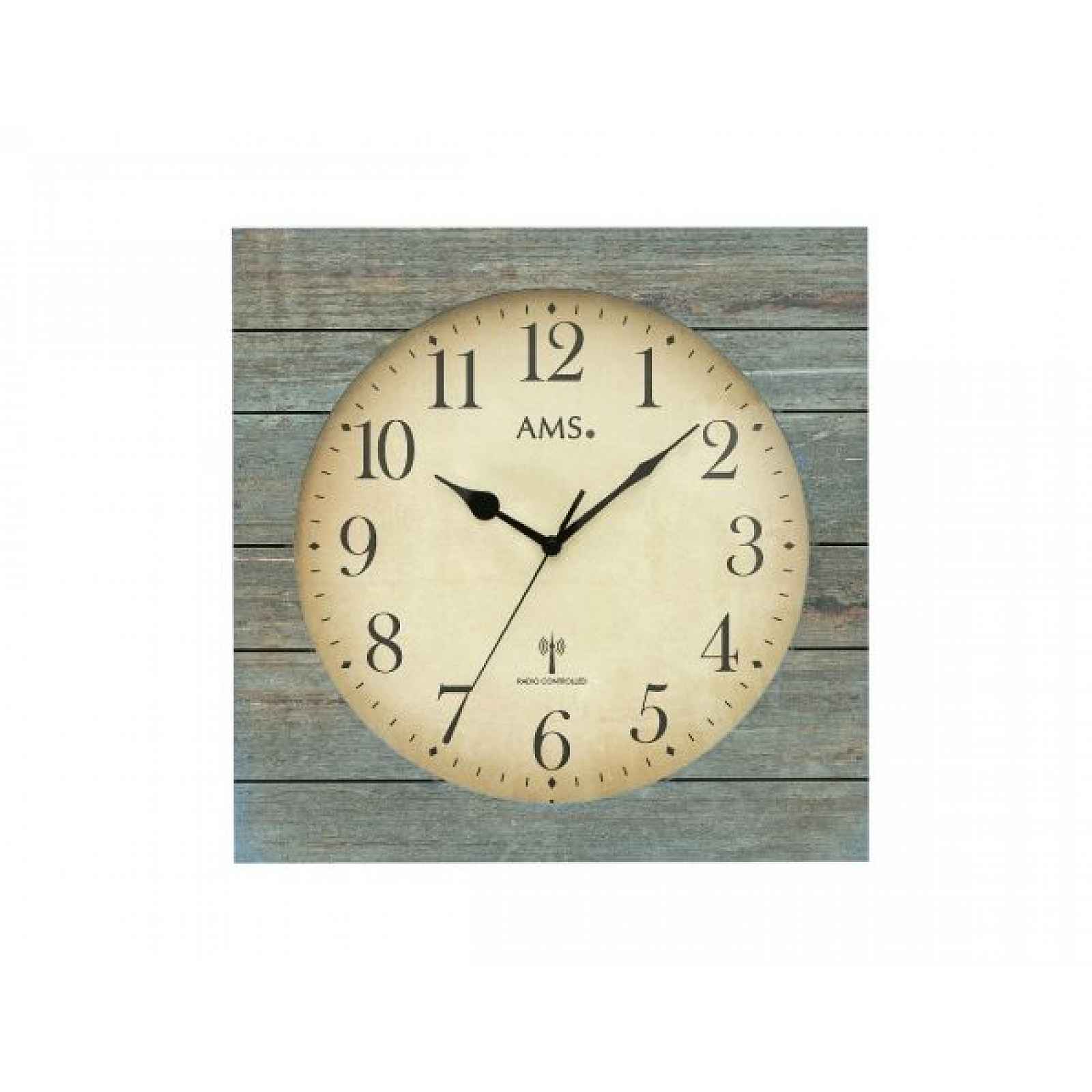 Designové nástěnné hodiny 5549 AMS řízené rádiovým signálem 34cm