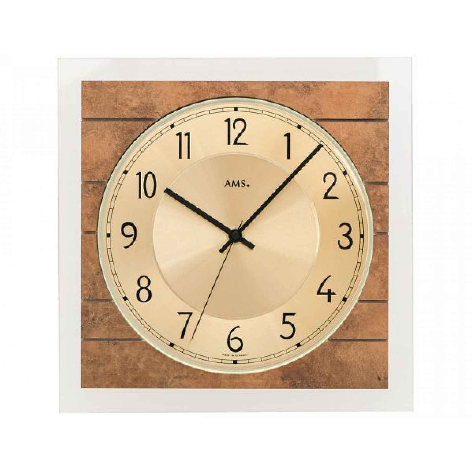 Designové nástěnné hodiny 5563 AMS řízené rádiovým signálem 25cm