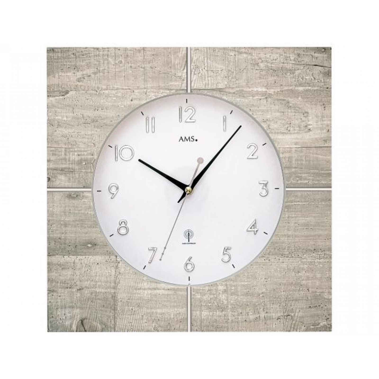 Designové nástěnné hodiny 5547 AMS řízené rádiovým signálem 34cm