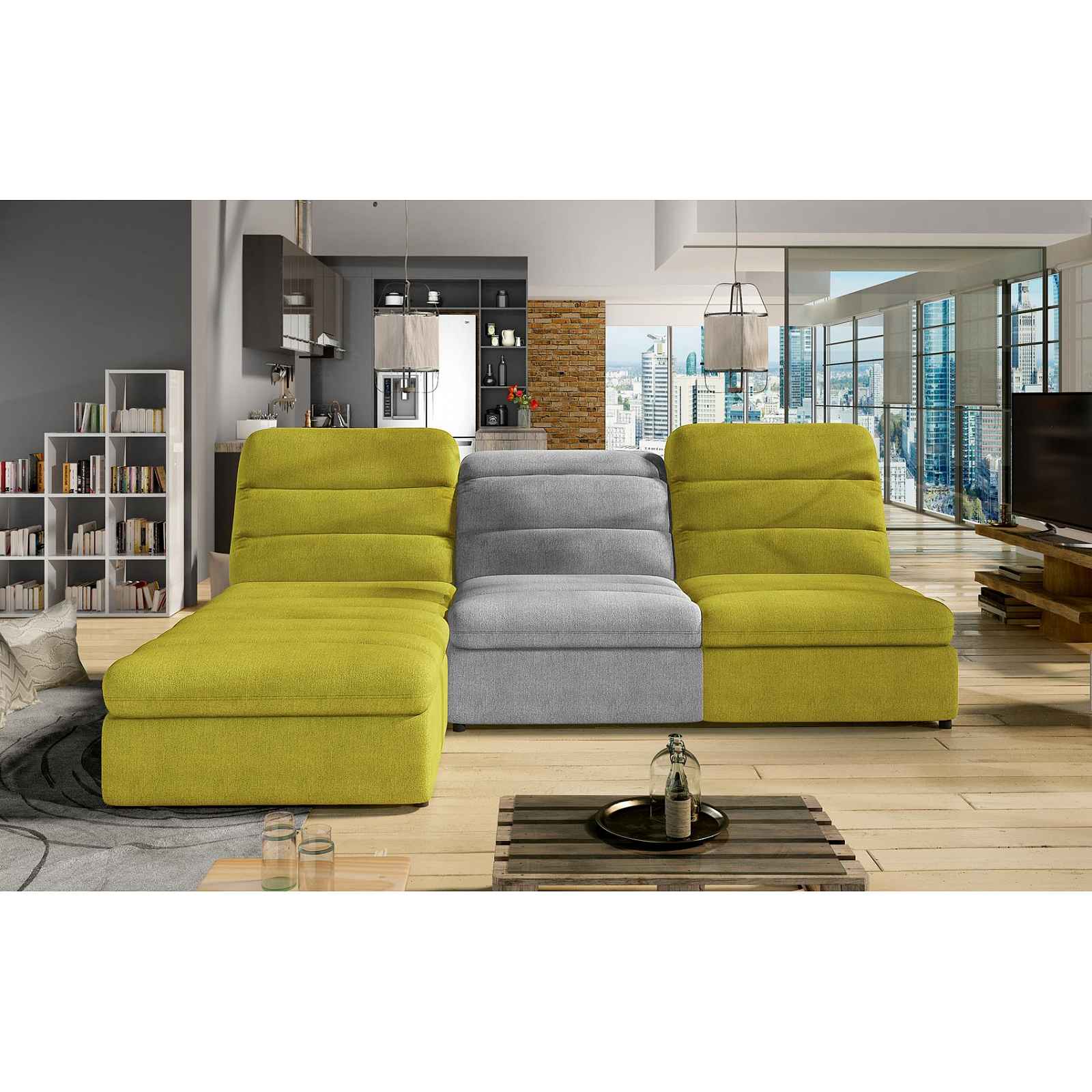 Designová rohová sedačka Modulo mini