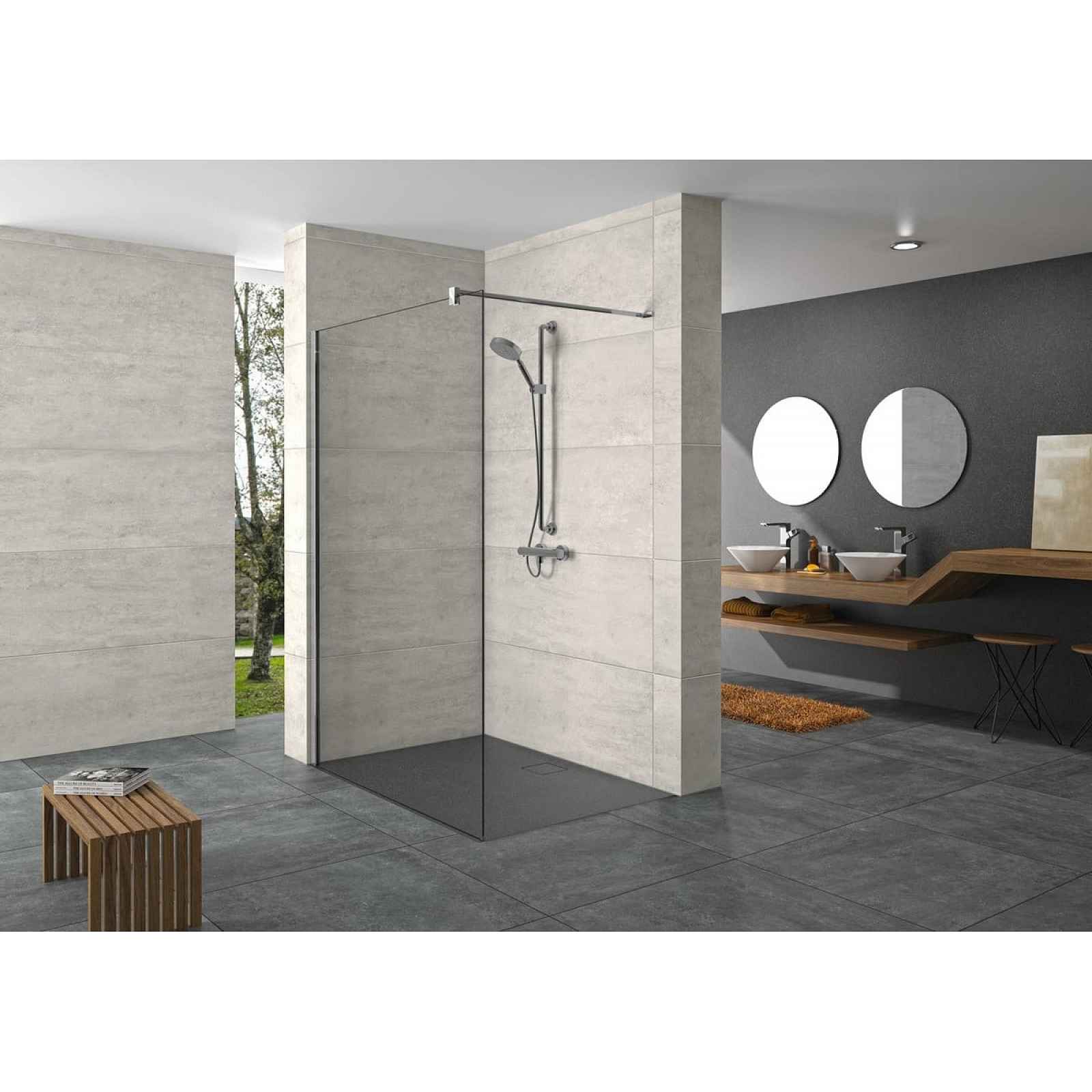 Sprchová zástěna Walk-In / dveře 80 cm Huppe Design pure SIKOKHWI80