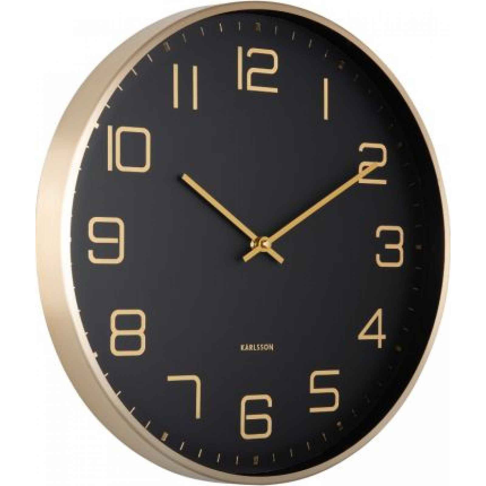 Designové nástěnné hodiny 5973BK Karlsson 40cm