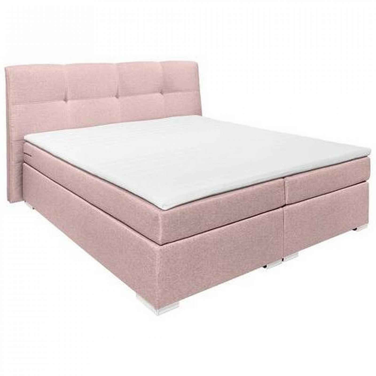 XXXLutz POSTEL BOXSPRING, 180/200 cm, textil, kompozitní dřevo, růžová MID.YOU - 002220040703